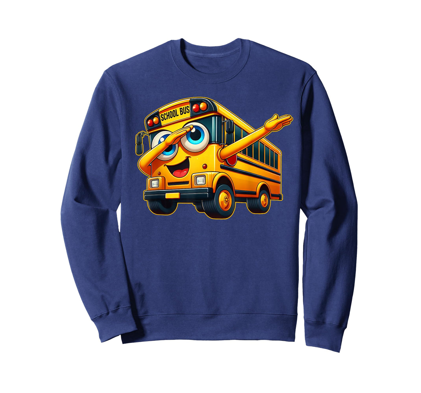 Funny Dabbing Yellow School Bus Graphic Gifts Kids Boys T-Shirt