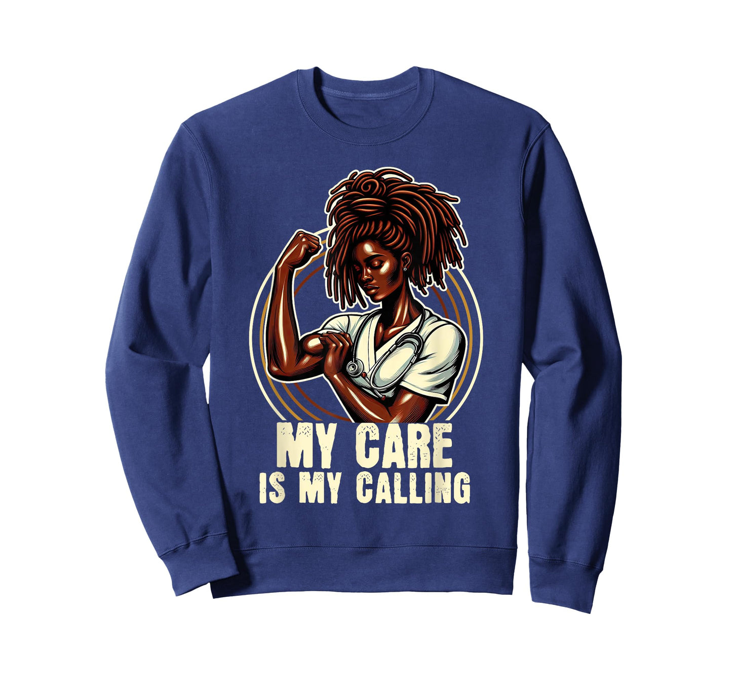 African American Locs Nurse Black Melanated Nursing T-Shirt