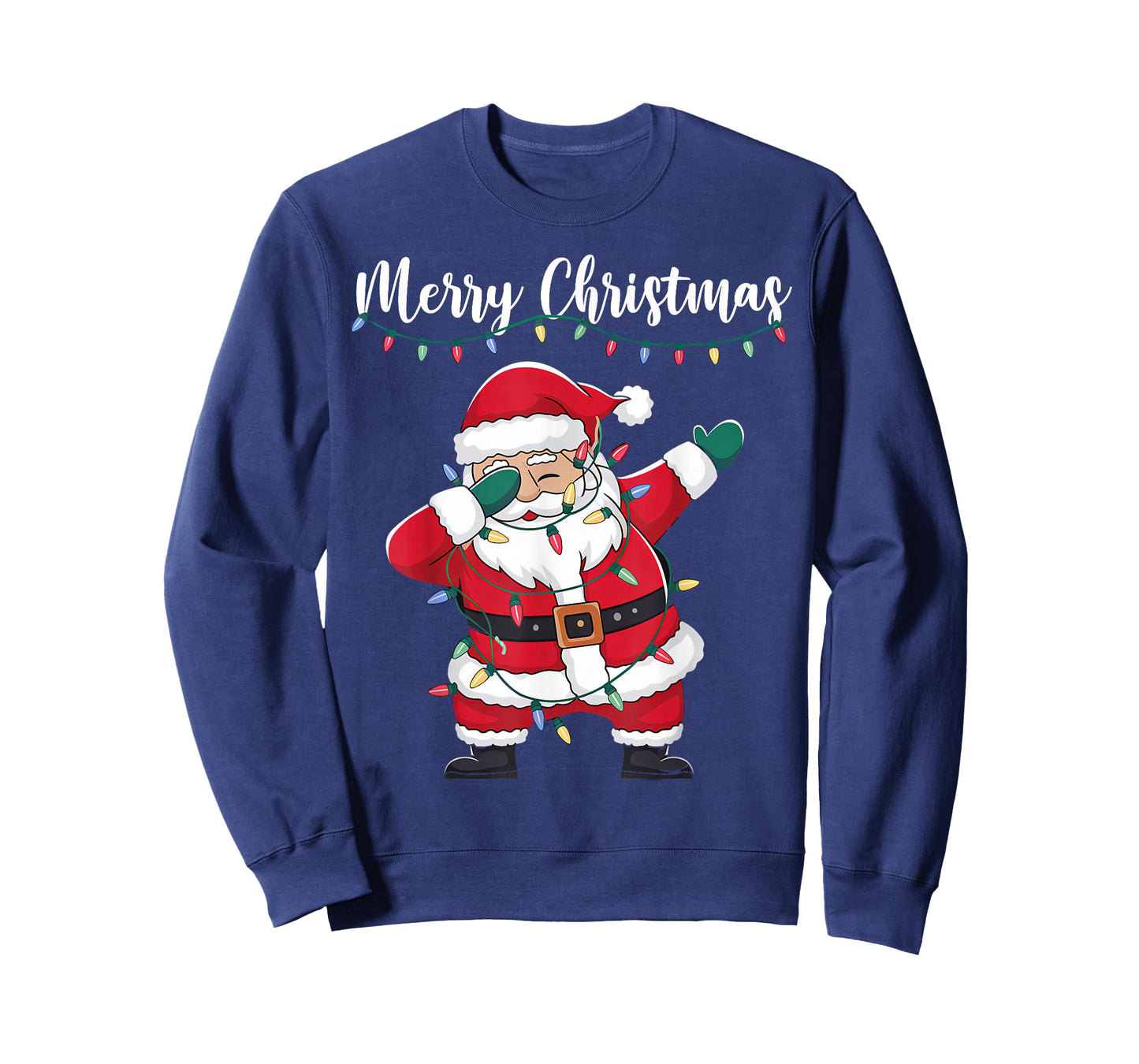 Merry Christmas Funny Dabbing Santa Claus Men Women Kids T-Shirt