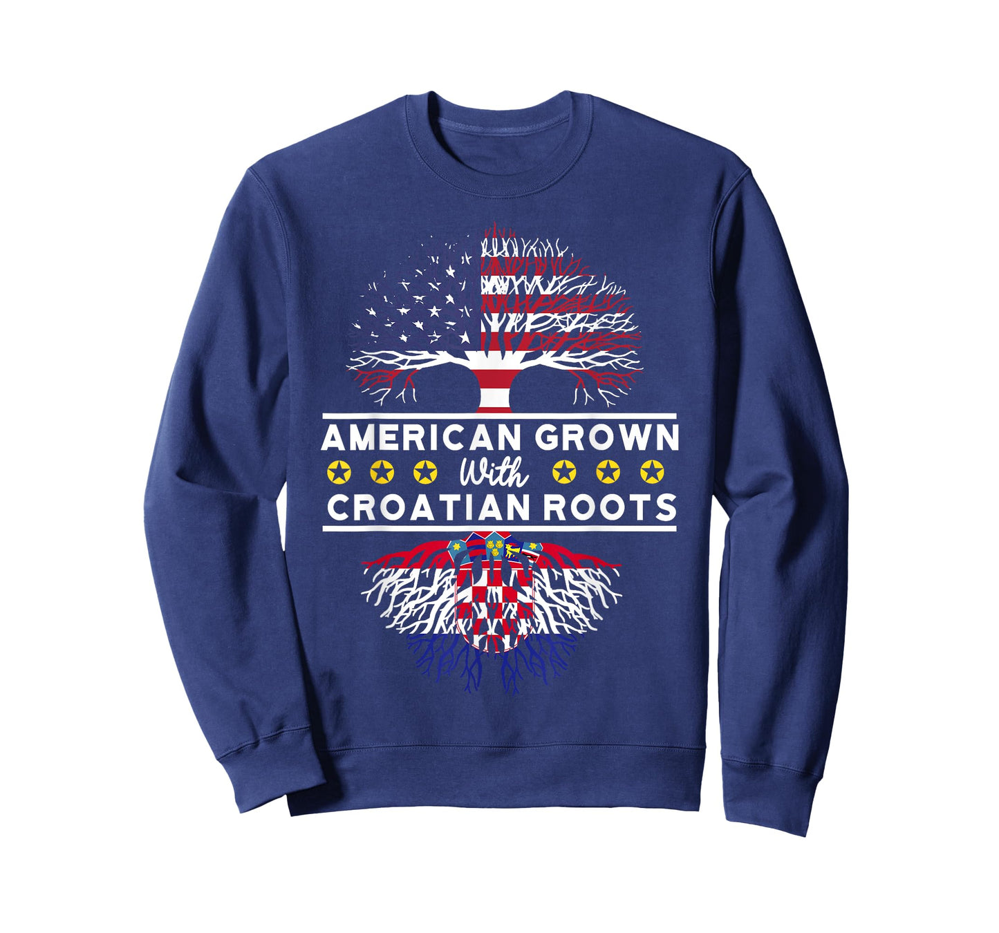 American Grown with Croatian Roots - Croatia T-Shirt