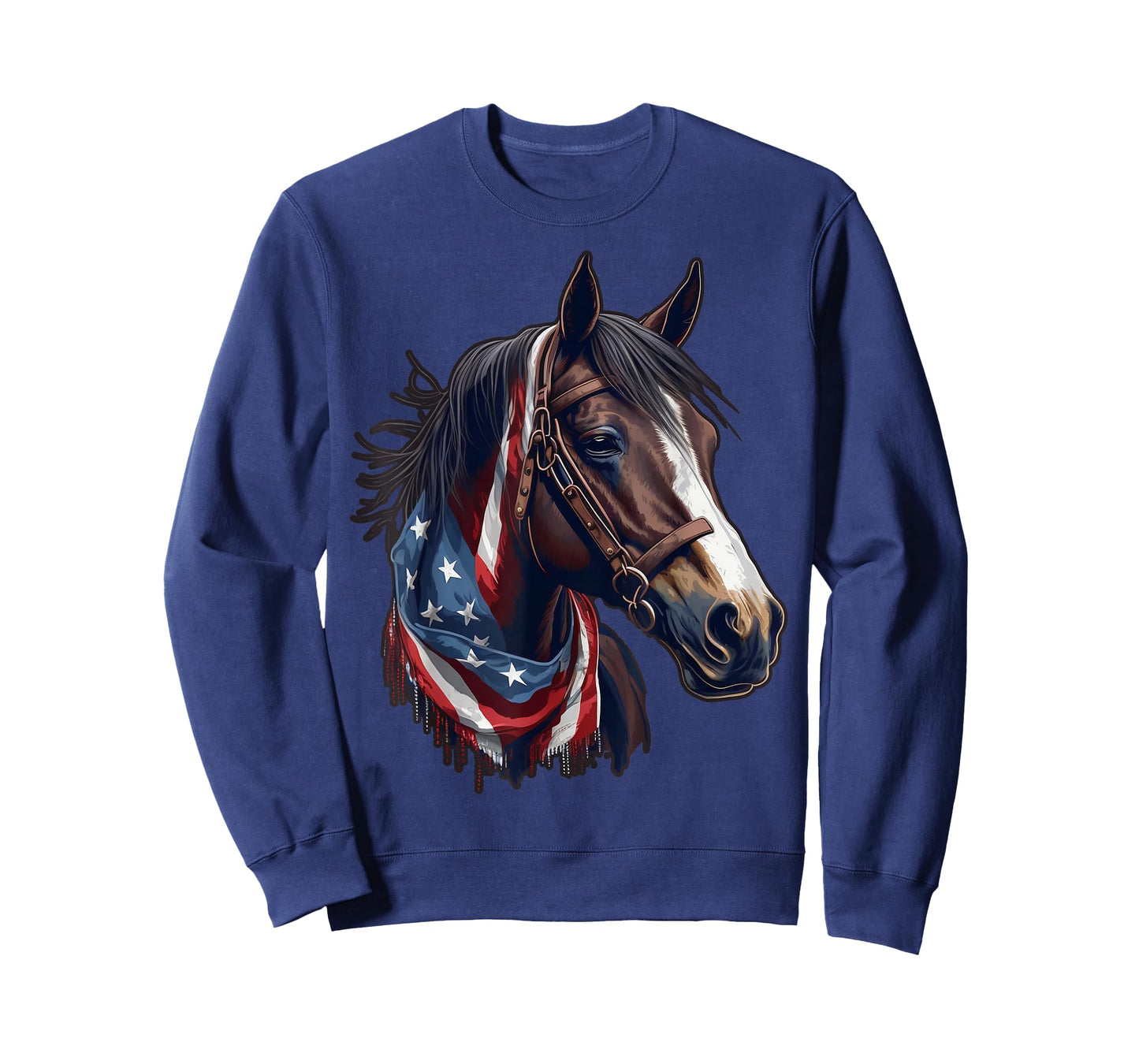 USA 4th Of July Horse on Patriotic American Horse T-Shirt