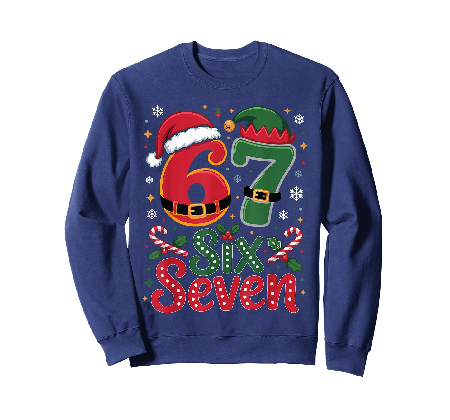 Six Seven Christmas 6 7 Christmas for Boys Men Kids T-Shirt