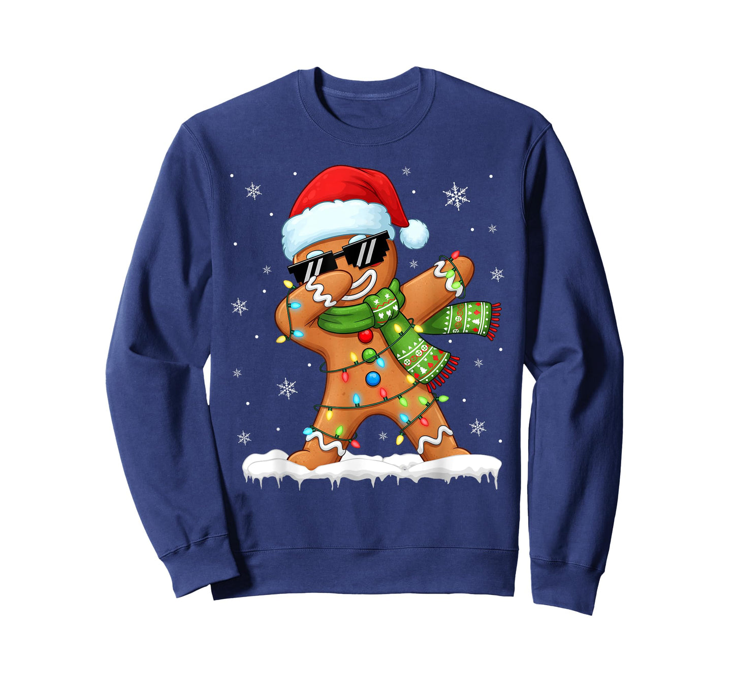 Christmas Gingerbread Man Dabbing Boys Santa Xmas Funny T-Shirt