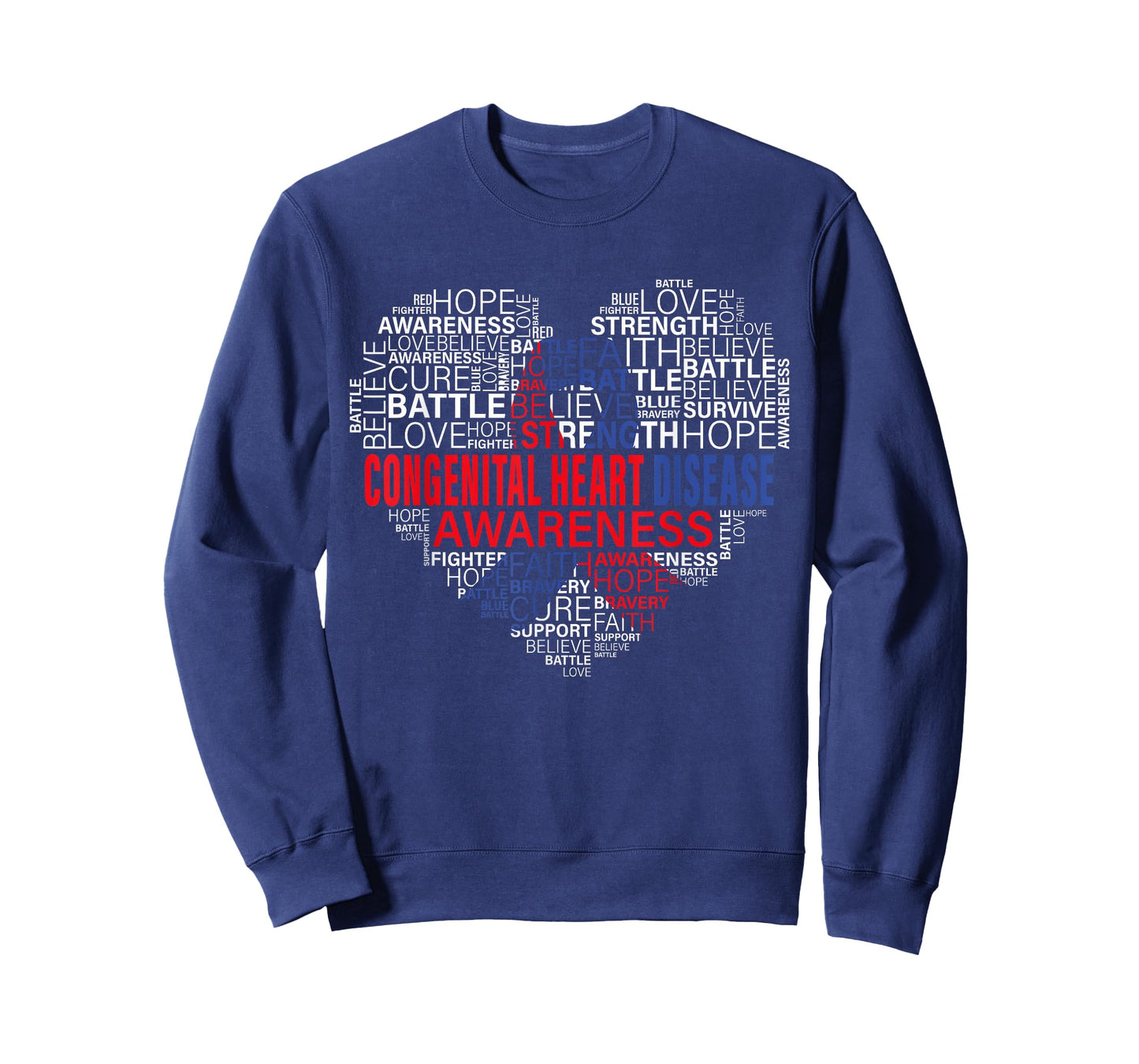 CHD Awareness Heart Disease Fighting Hope Support Warrior T-Shirt