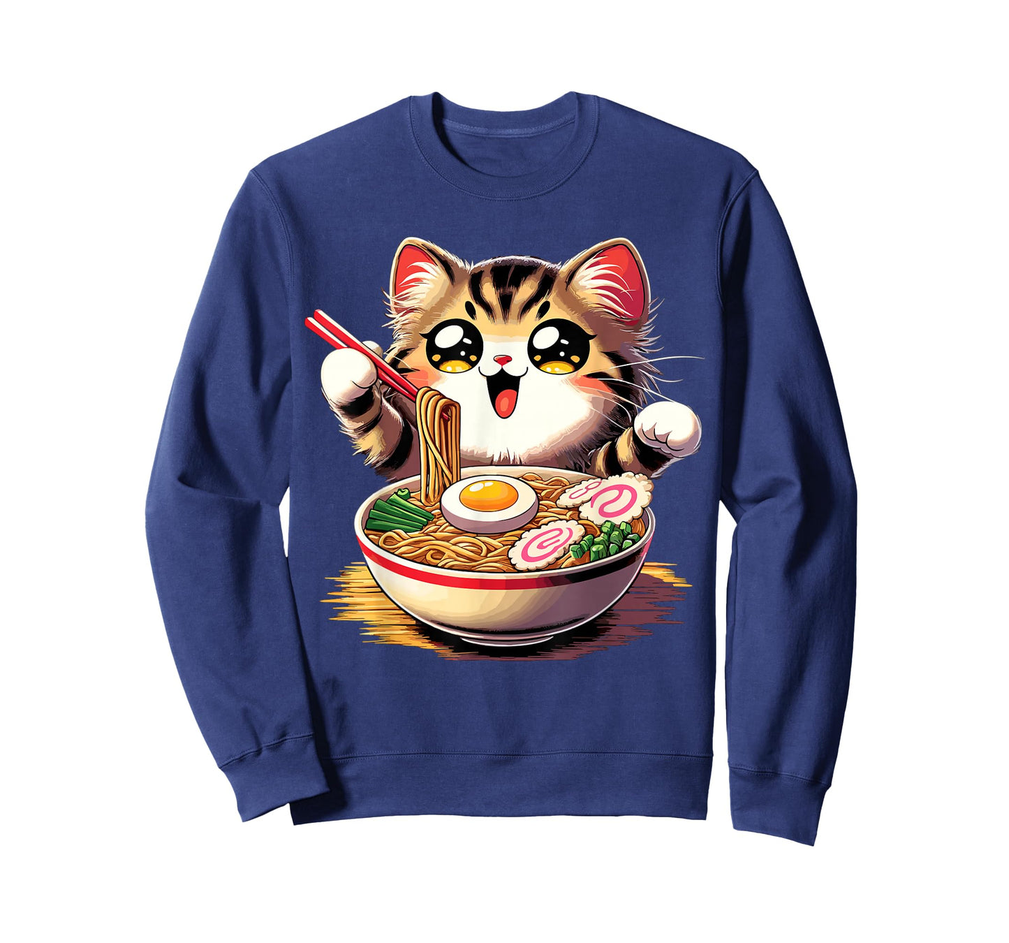 Cat Ramen Noodles Anime Kawaii Japanese Cat T-Shirt