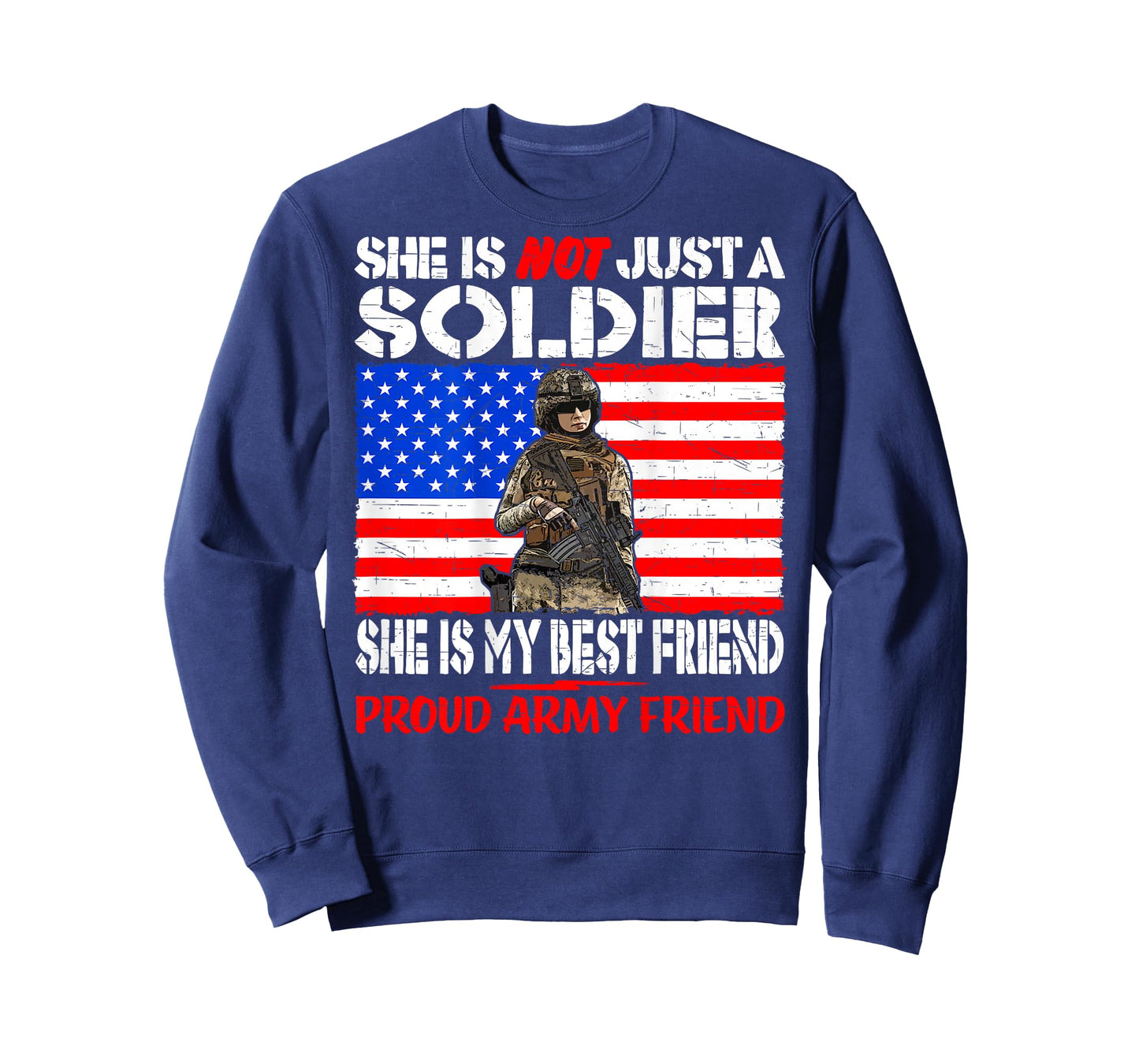 My Best Friend Is A Soldier Proud Army Friend Military Buddy T-Shirt