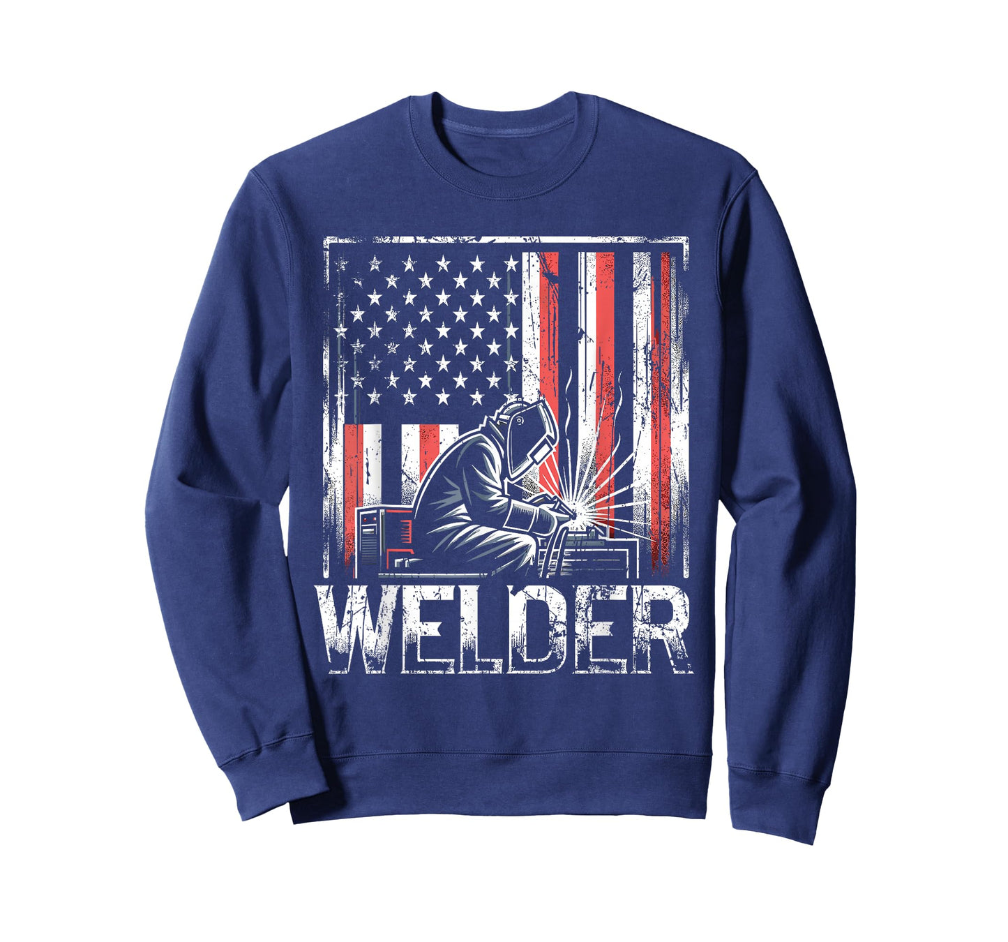 Welder American Flag USA Patriotic Welding Welder T-Shirt