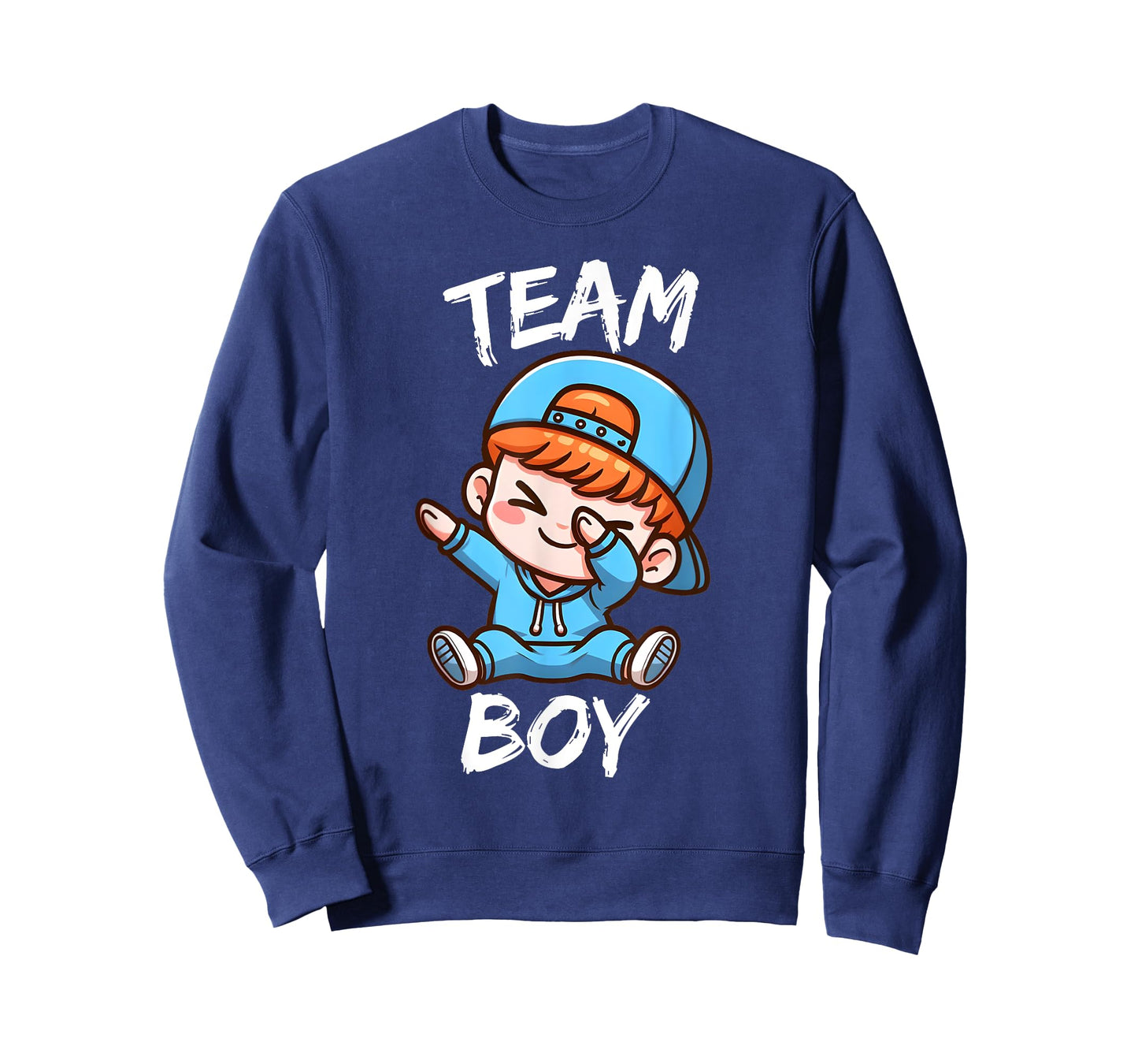 Gender Reveal Party Team Boy Red Hair Baby Announcement T-Shirt
