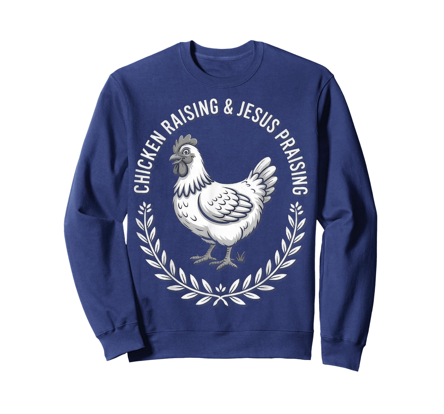 Chicken Raising & Jesus Praising (B&W) T-Shirt