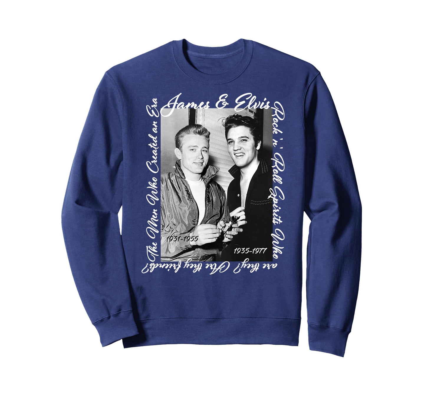 James Dean_Elvis Presley_Back Printed T-Shirt