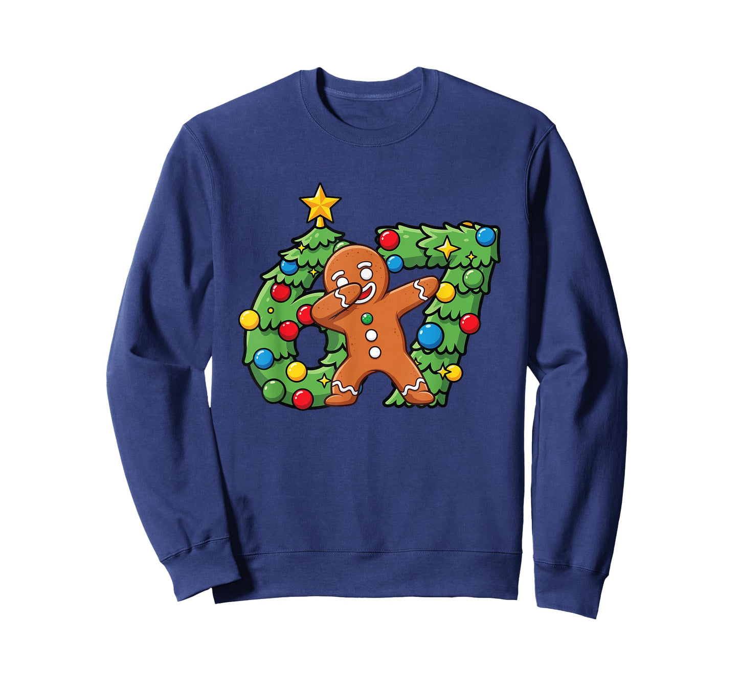 Dabbing 67 Gingerbread Santa Christmas Men Xmas Cookie T-Shirt