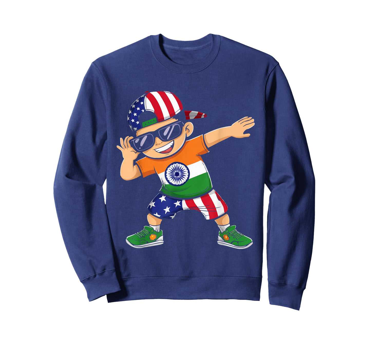 Half Indian Half American USA Flag India America T-Shirt