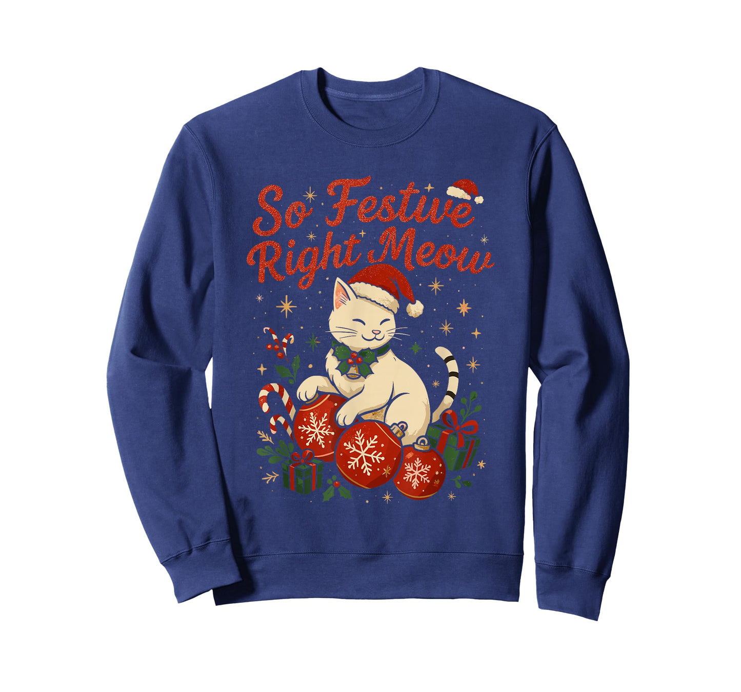Funny Christmas Cat T-Shirt