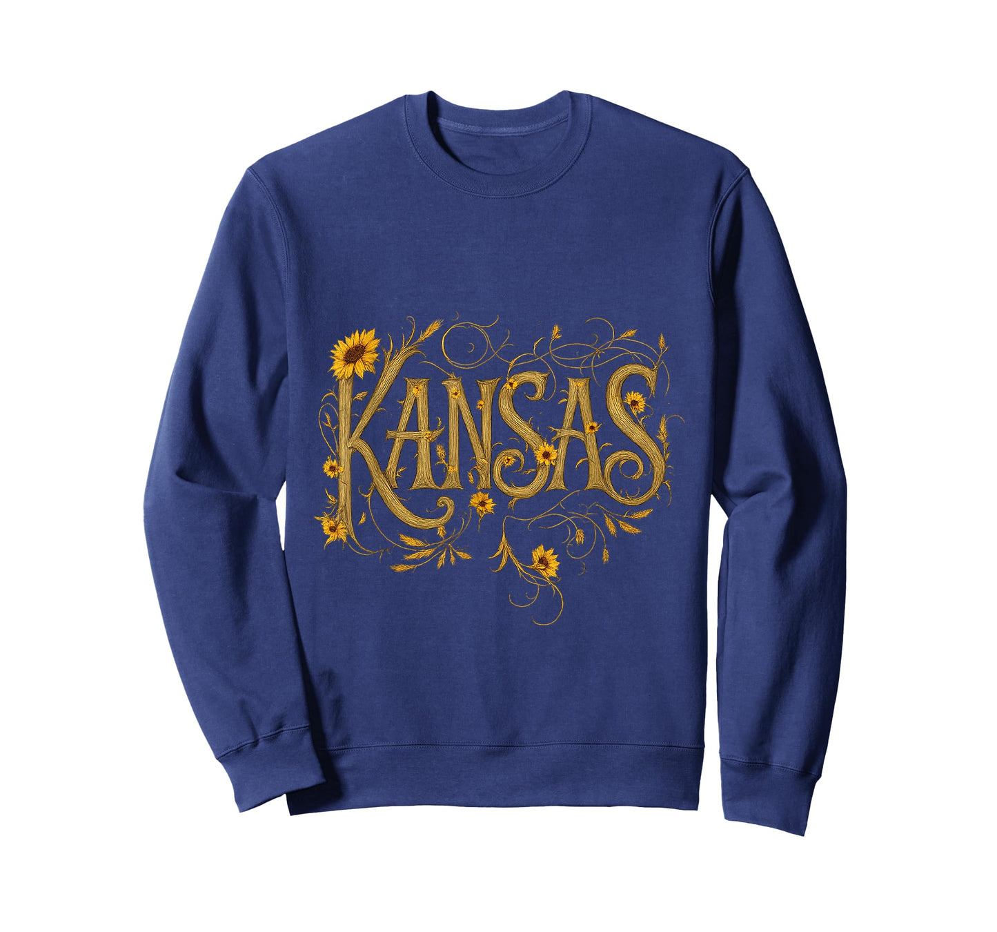 Vintage Kansas Sunflower Wheat Tshirt T-Shirt