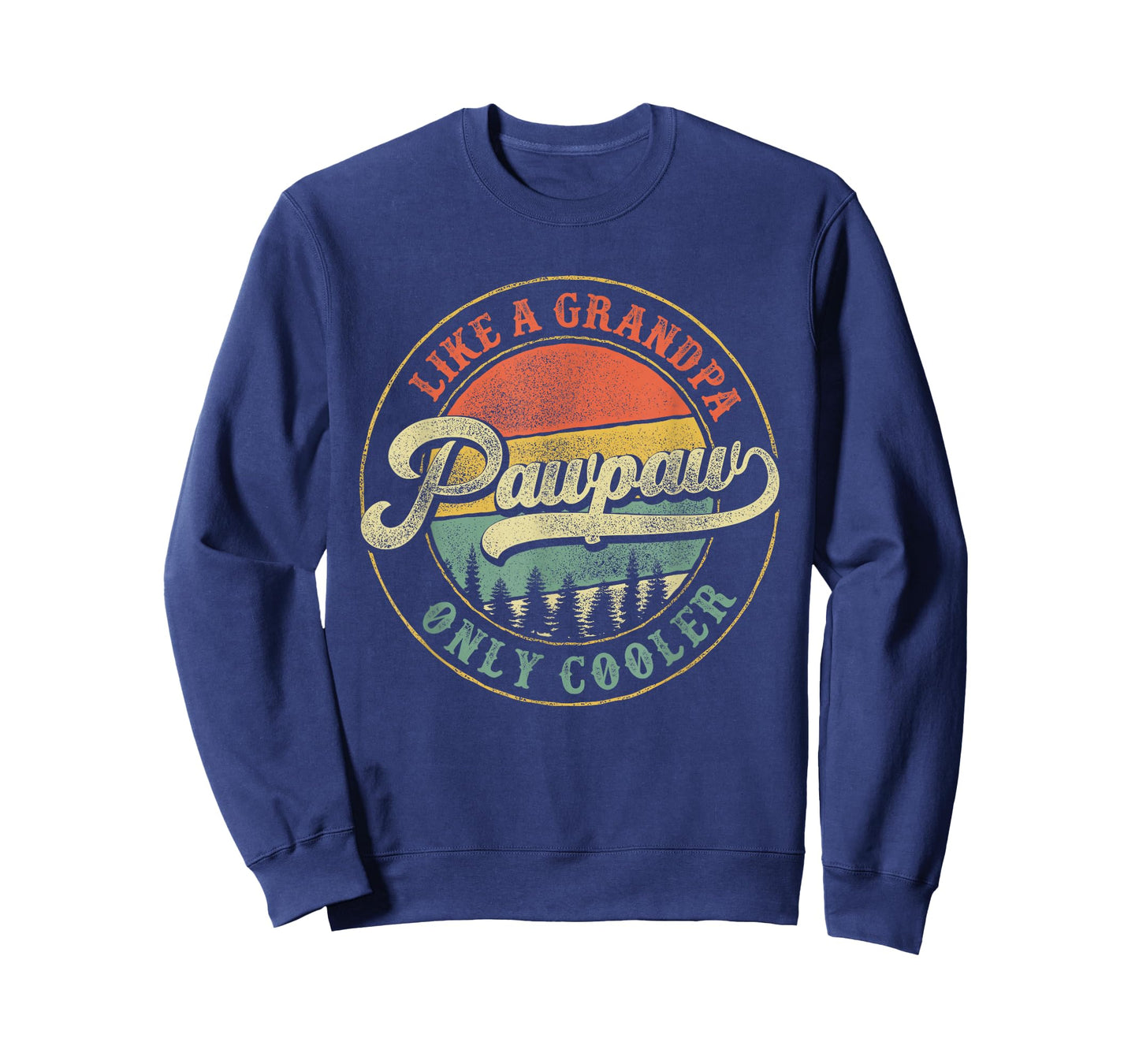 Pawpaw Like a Grandpa Only Cooler Retro Papaw Dad Grandpa T-Shirt