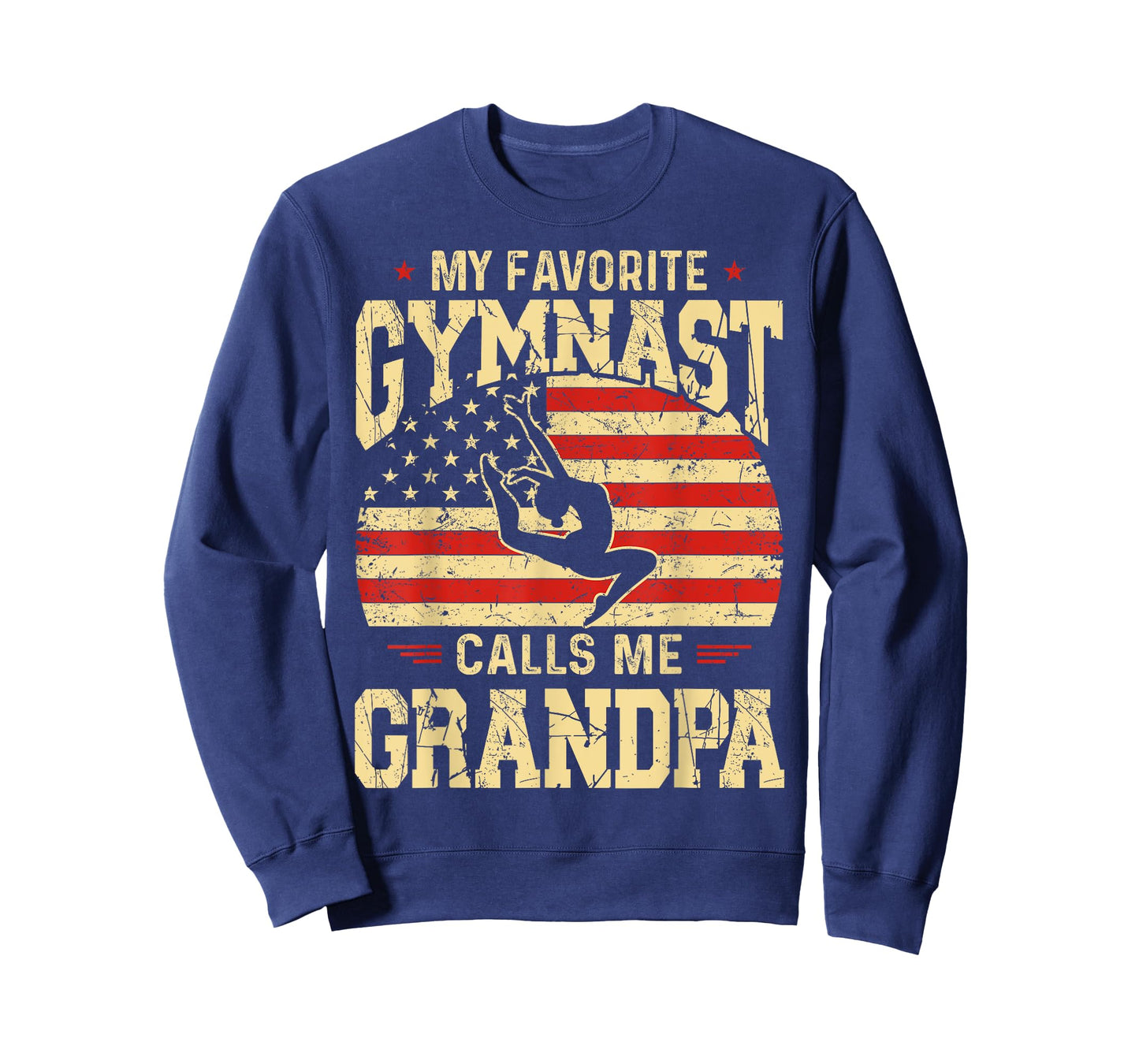 My Favorite Gymnast Calls Me Grandpa Funny Fathers Day T-Shirt