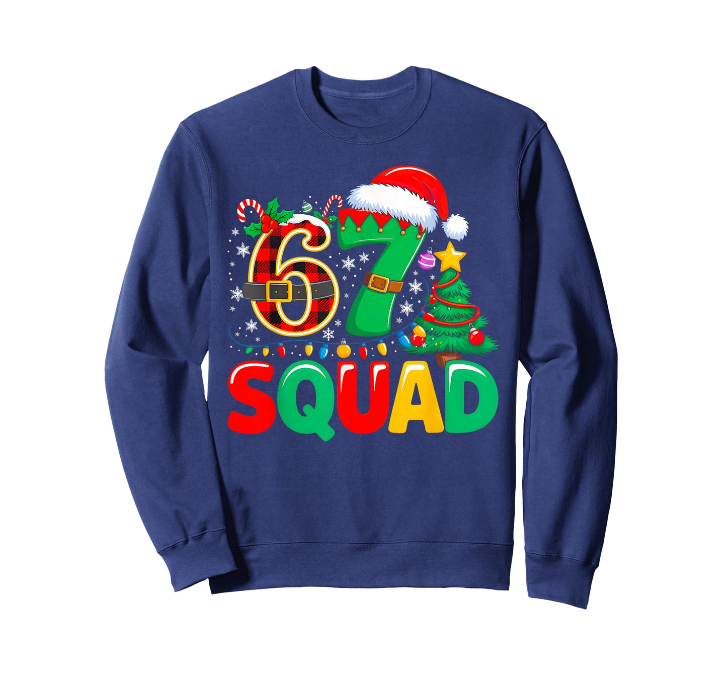 67 Squad Teacher Christmas Funny Holiday Classroom Crew T-Shirt