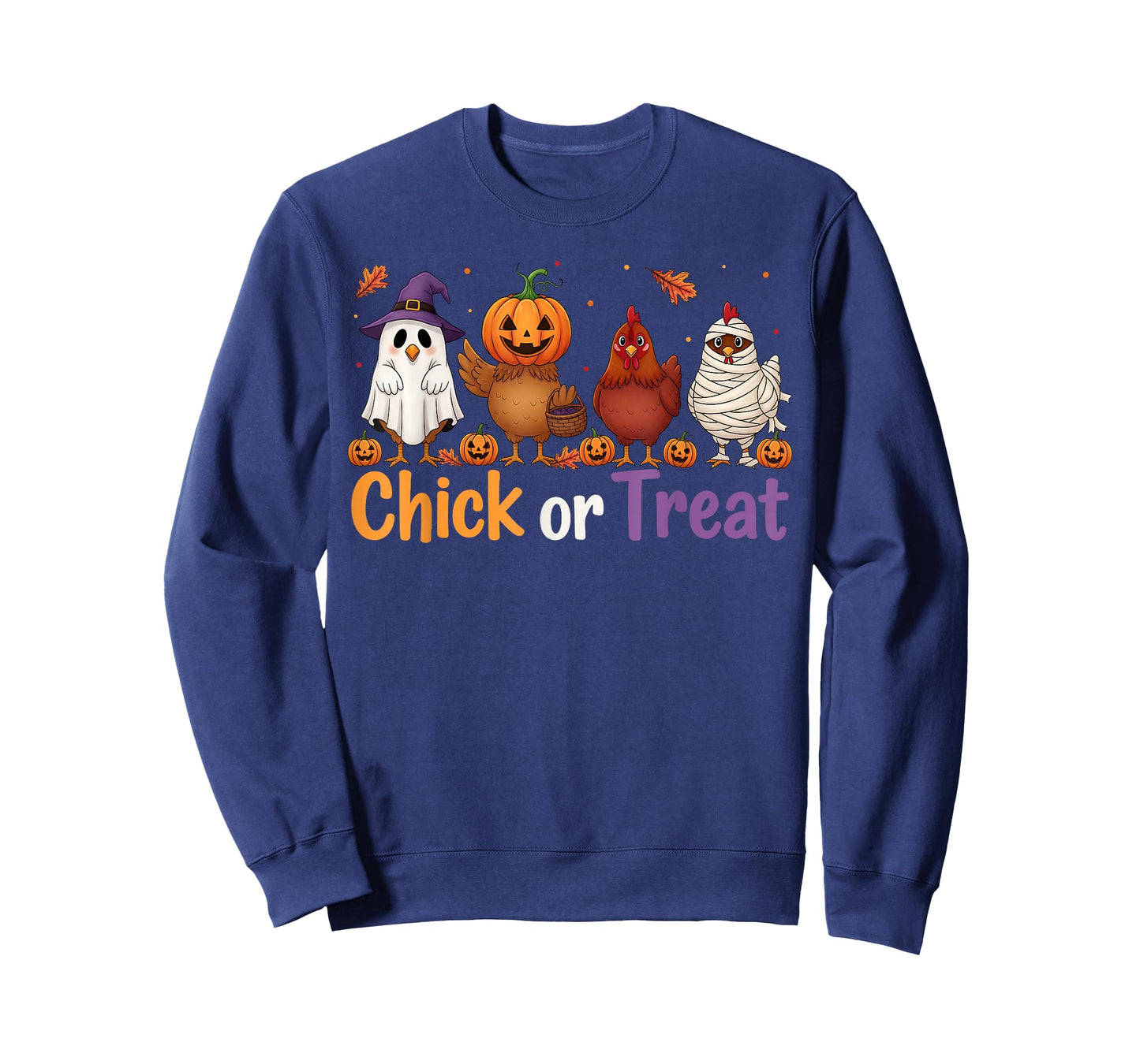 Chick Or Treat Halloween Witch Spooky Chicken Farmer T-Shirt
