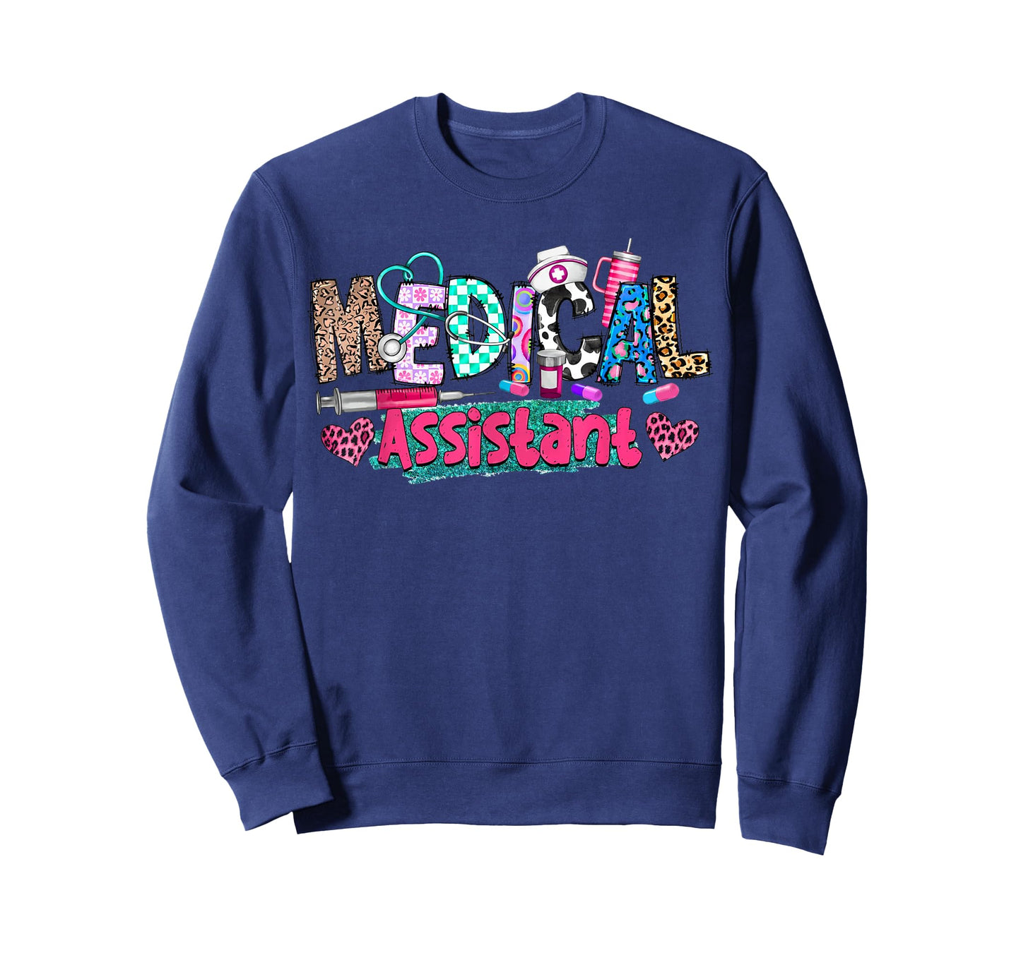 CMA Medical Assistant Nurse Leopard Stethoscope Women Men T-Shirt