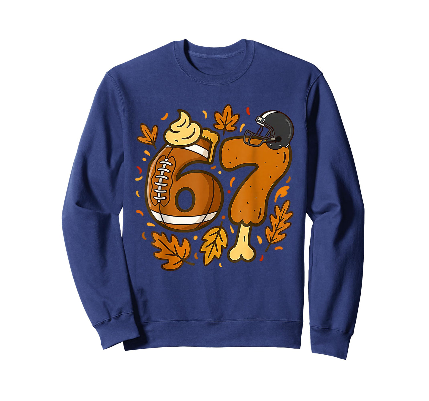 67 Thanksgiving Meme Funny Six Seven Gen Alpha Slang Turkey T-Shirt