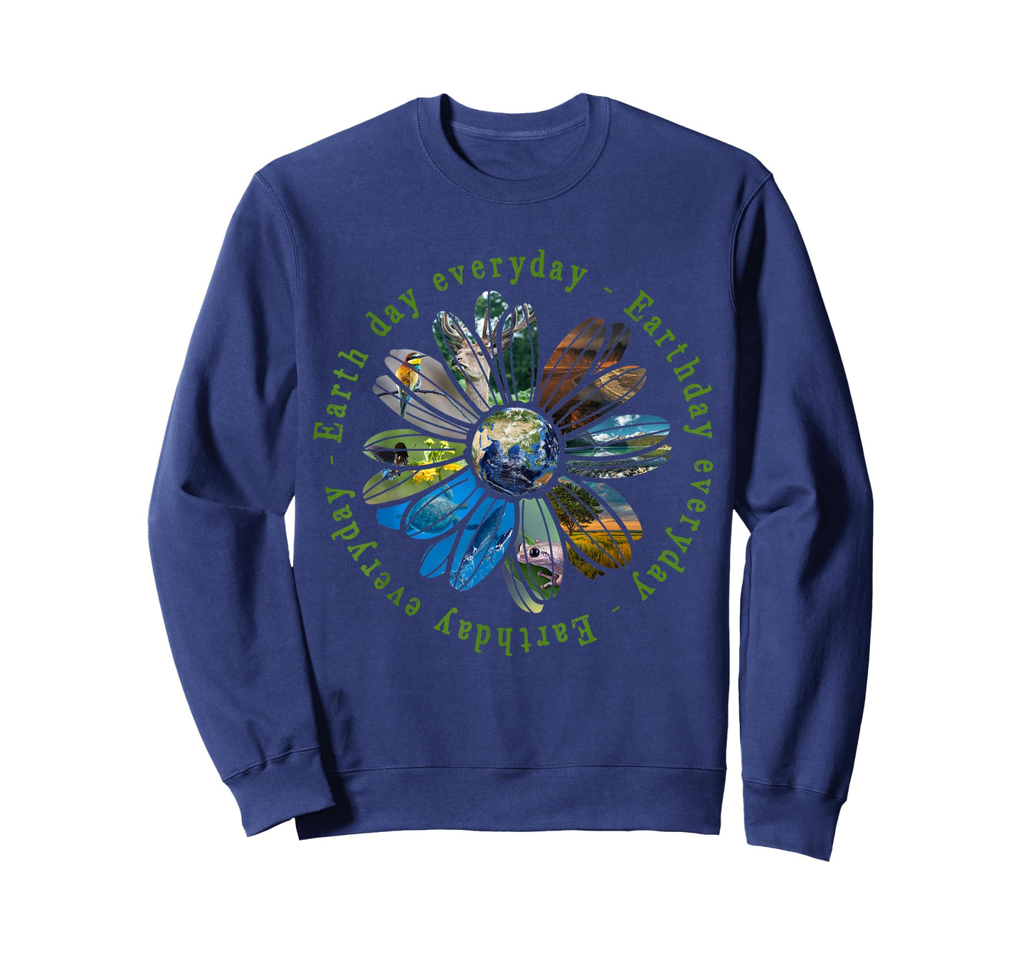Funny Earth Day Everyday Sunflower Earth Animal Lovers T-Shirt
