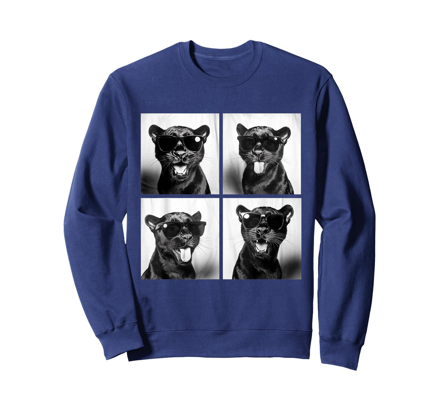 Funny Panthers with Sunglasses Feline Animal Photo Booth T-Shirt