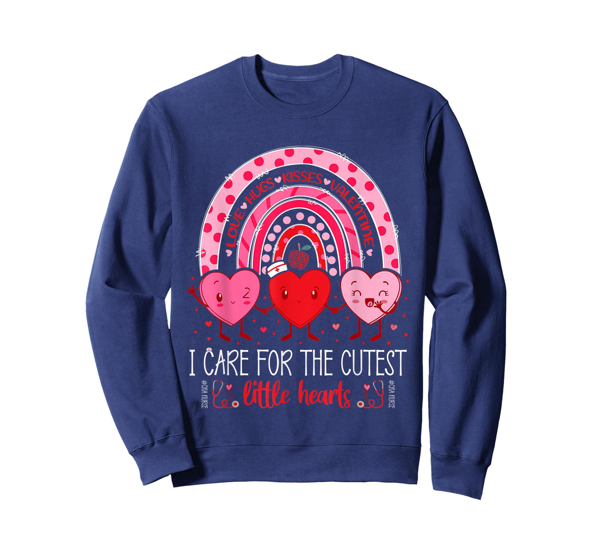 Care For Cutest Little Hearts CNA Nurse Valentines Day Cute T-Shirt