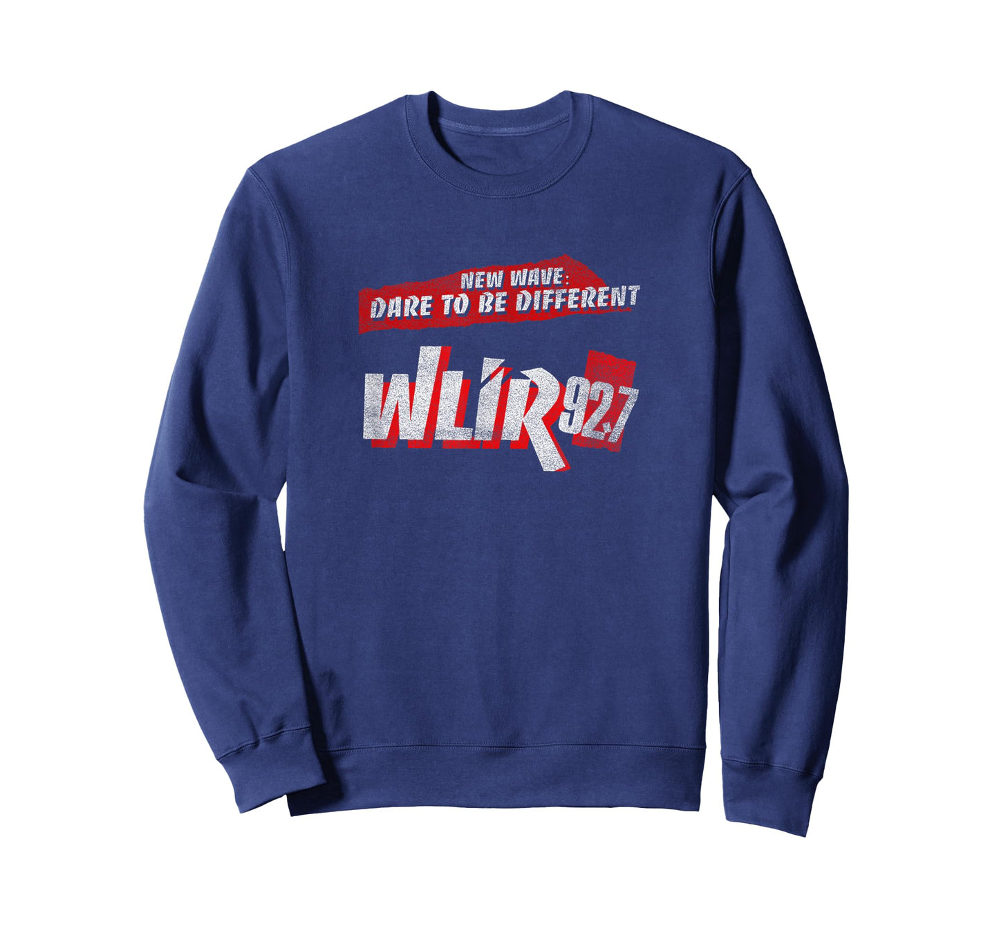Vintage Radio 80s 90s Basic White Wlir Red Text Retro Music T-Shirt