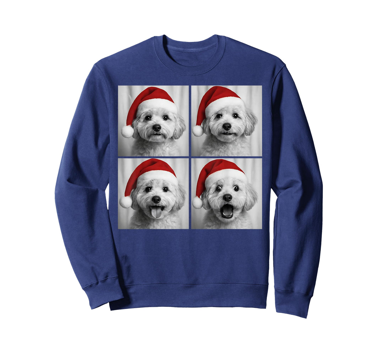 Funny Christmas Maltipoo Santa Doodle Dog Lover Photo Booth T-Shirt