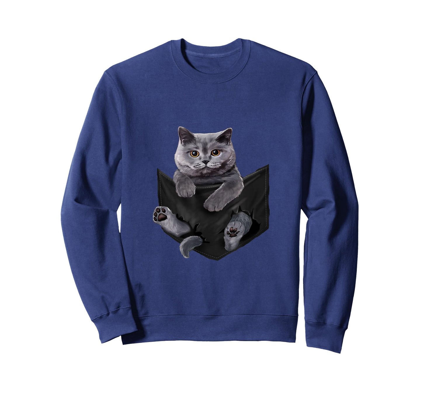 Cat Lovers British Shorthair In Pocket Funny Kitten T-Shirt