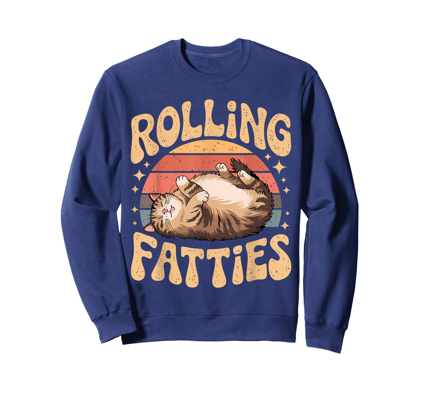 Rolling Fatty Cat Animal Funny Cat T-Shirt