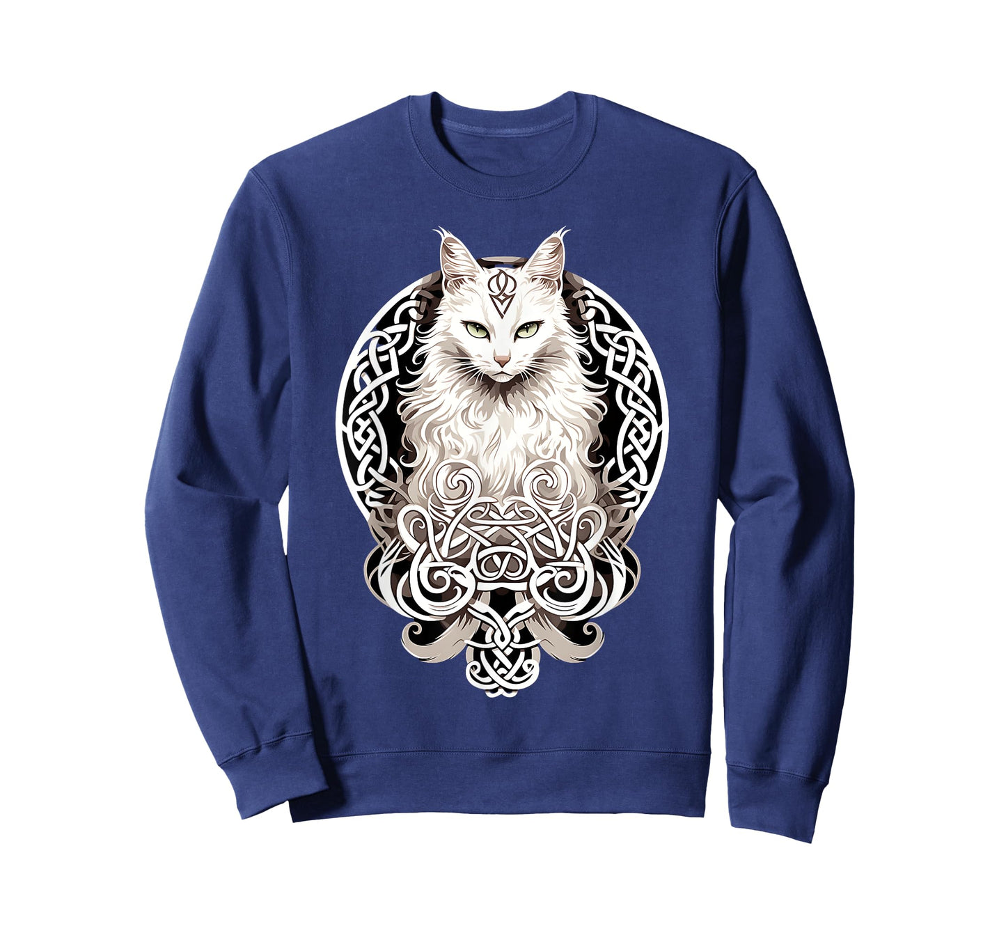 Celtic Cat Knots Wiccan Wicca Animal Pagan Witch Norse Men Women T-Shirt