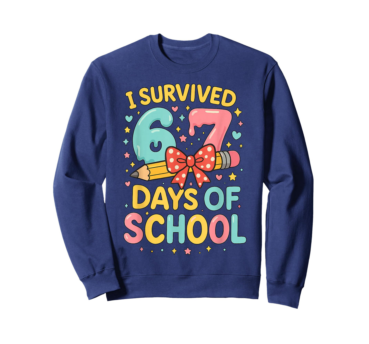 I Survived 67 Days of School Funny Teacher Student T-Shirt