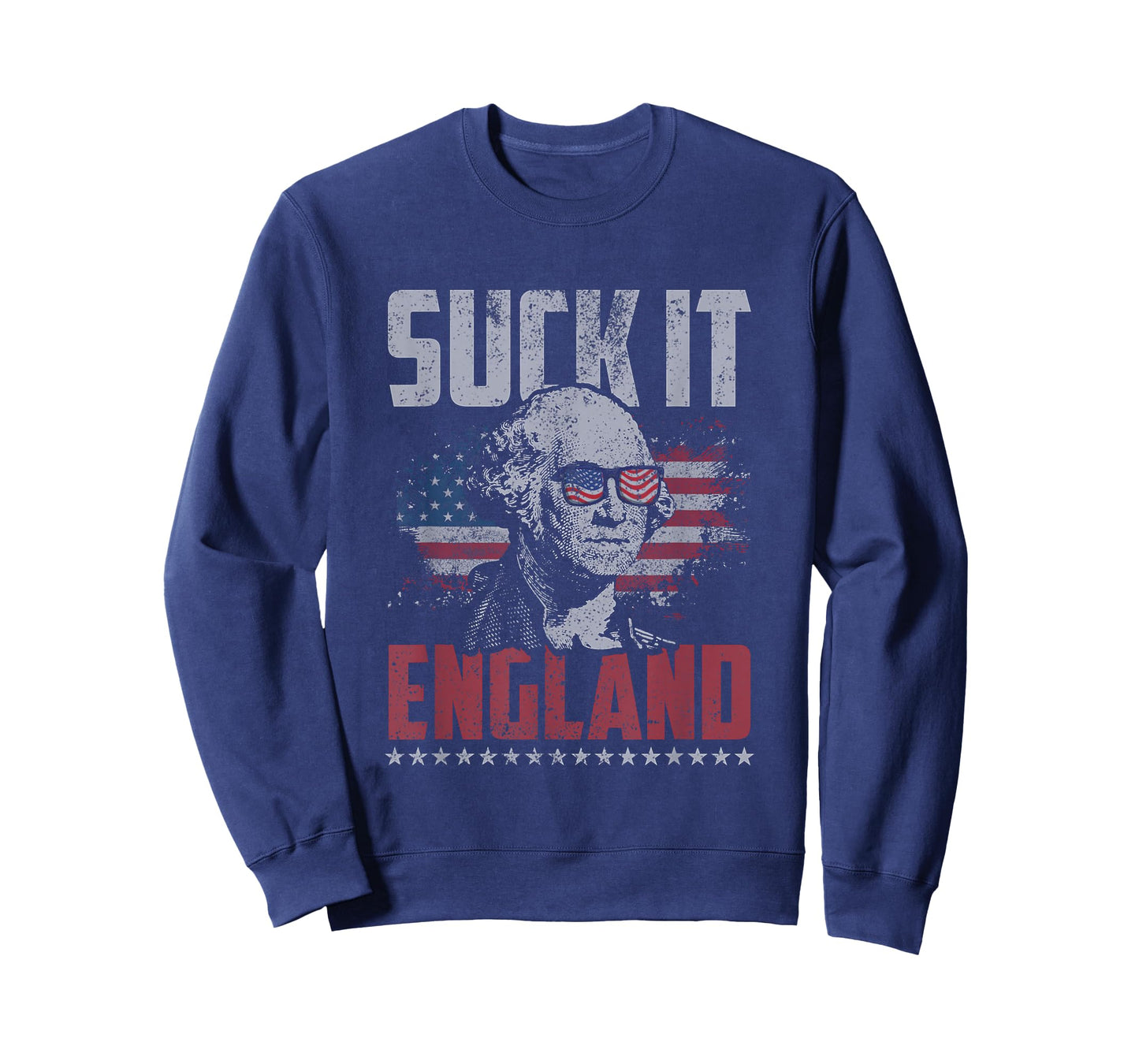 Suck It England George Washington 4th of July American Flag T-Shirt