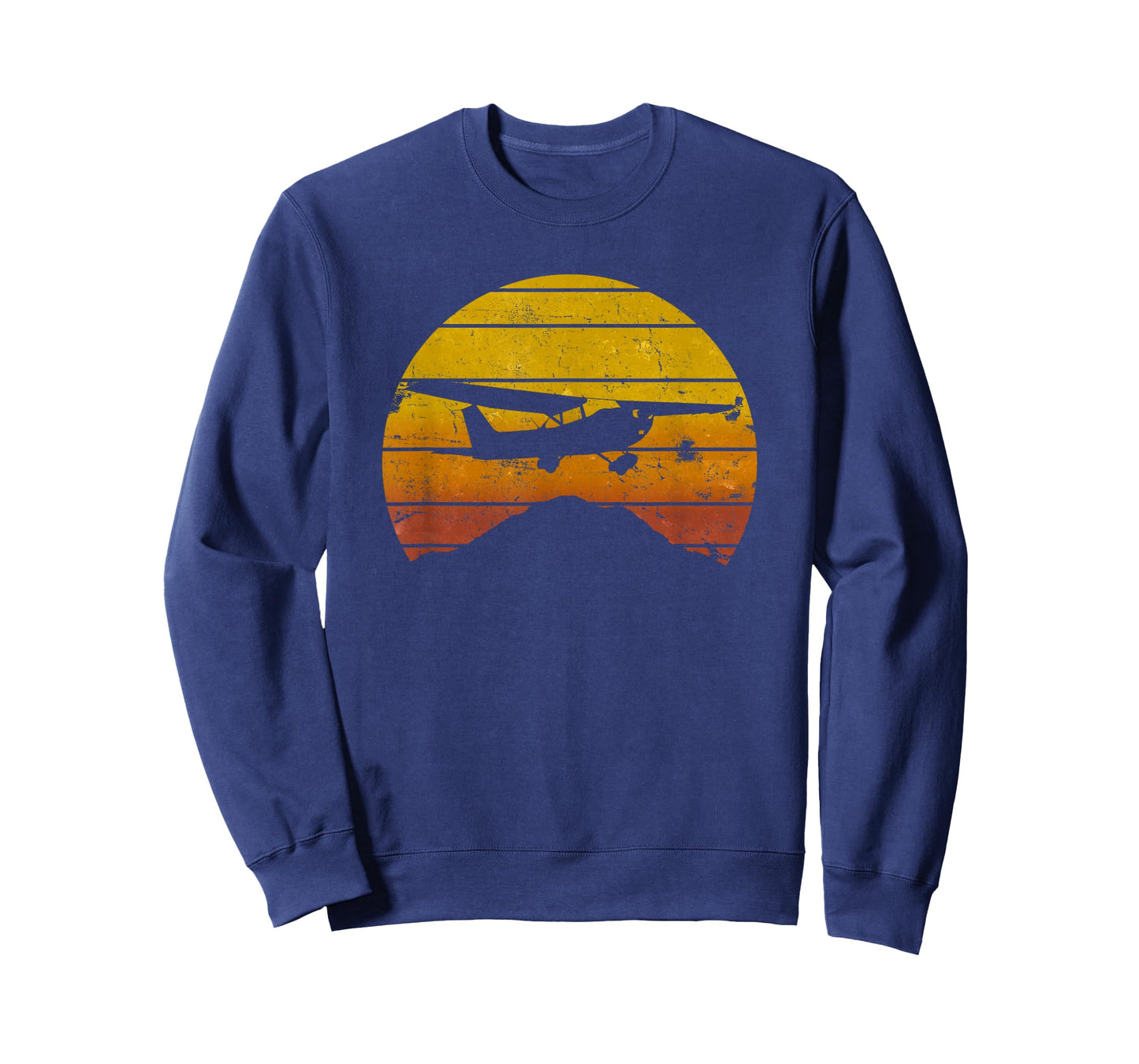 172 Skyhawk Mountain Sunrise Private Pilot Aeroplane Vintage T-Shirt