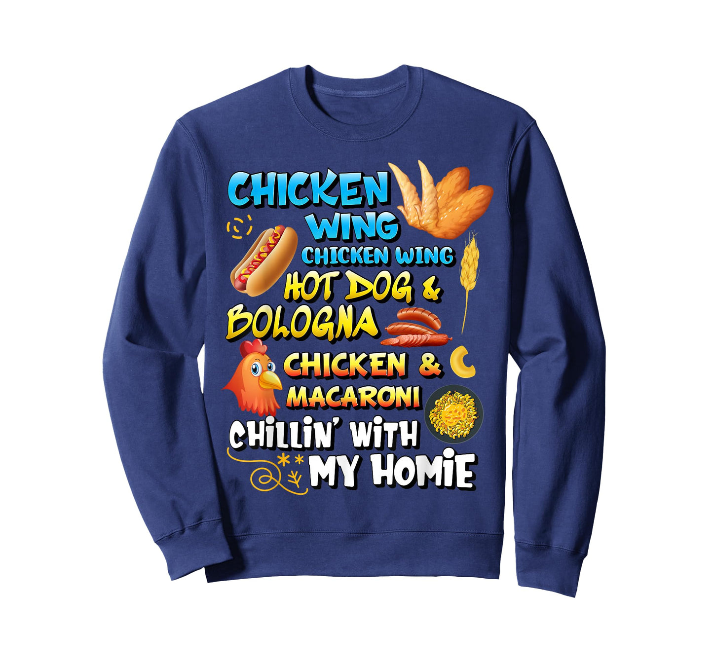 Chicken Wing Chicken Wing Hot Dog and Bologna Shirt Toddlers T-Shirt