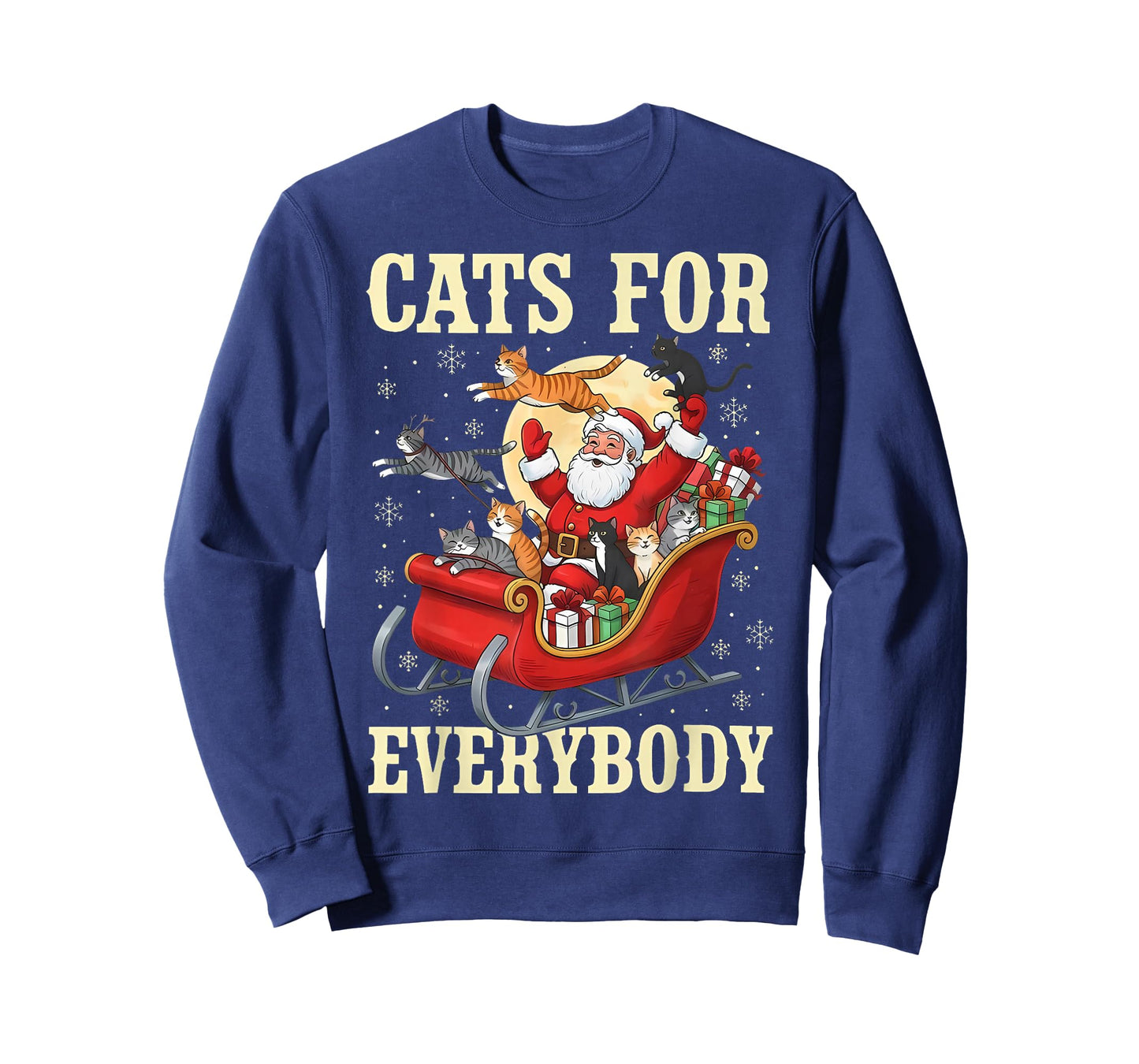 Christmas Cats for Everybody Santa Lover Holiday T-Shirt
