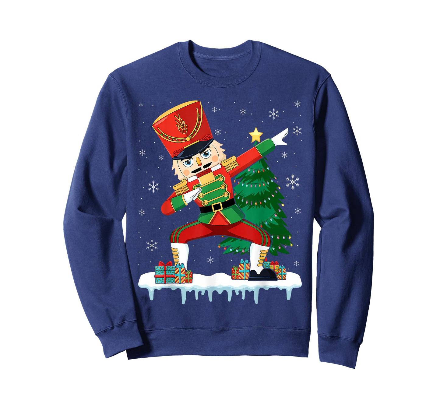 Dabbing Nutcracker Christmas Costume Matching Family Pajama T-Shirt