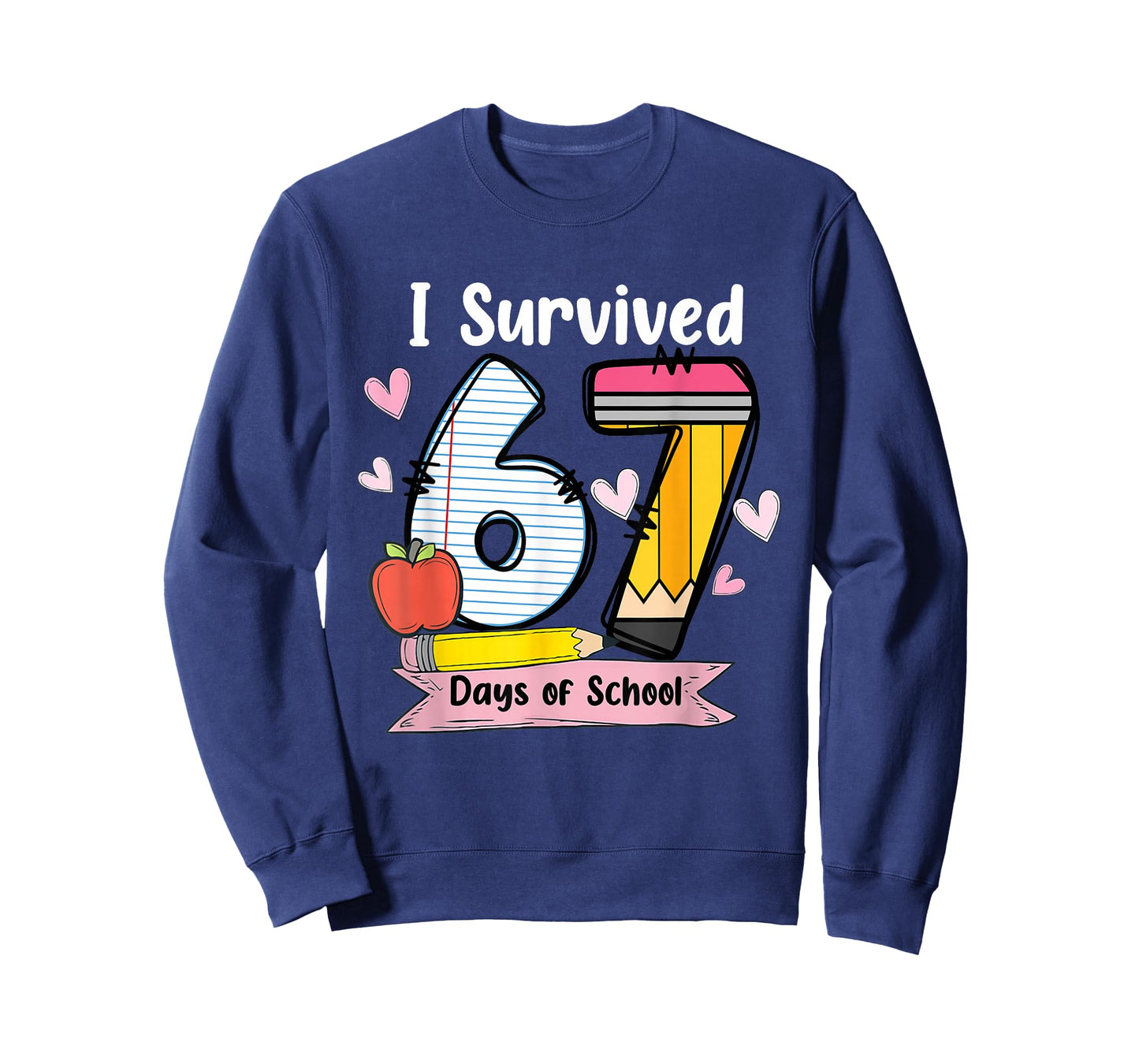 I Survived 67 Days of School Teacher Student Six Seven Meme T-Shirt