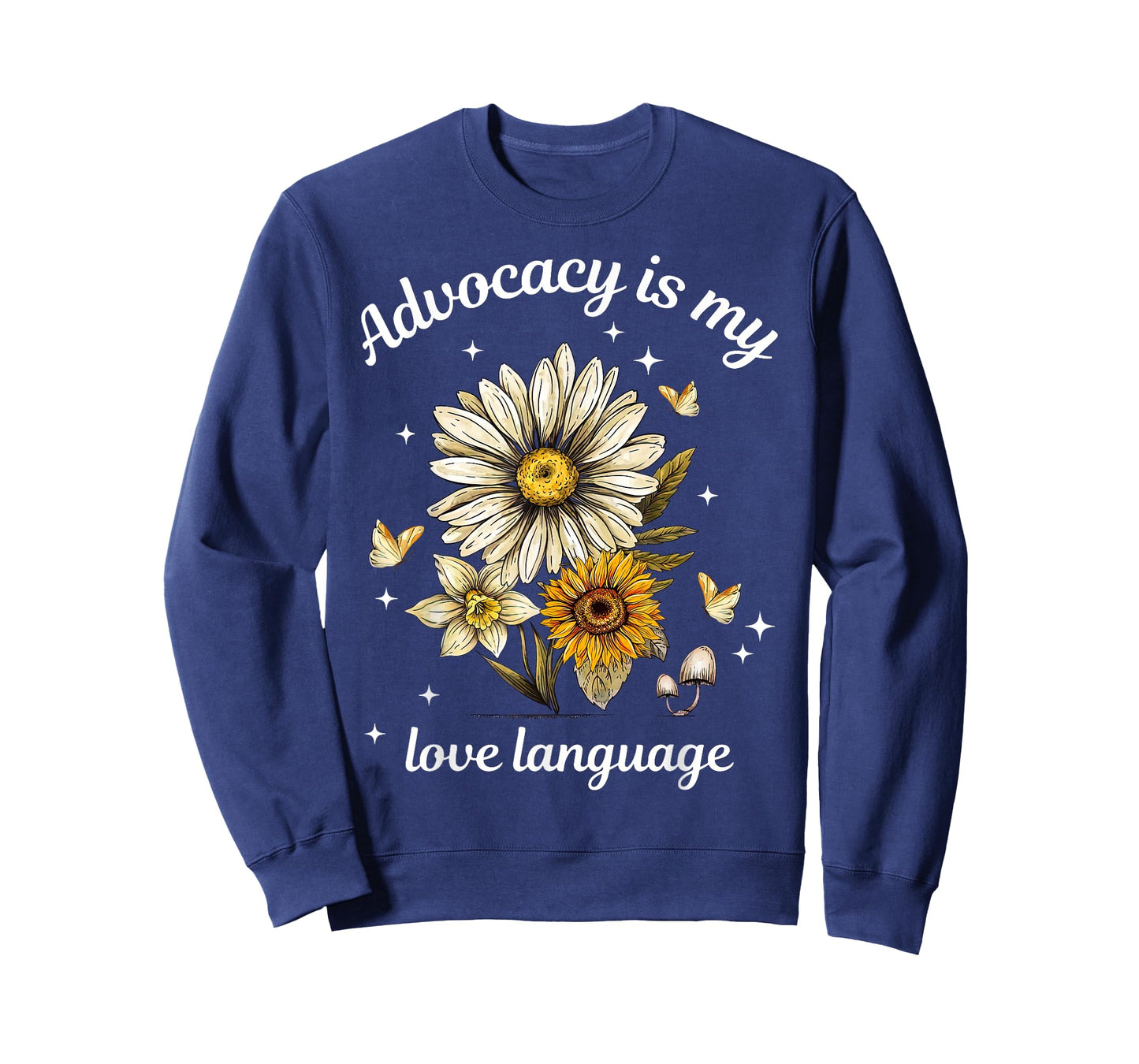 Advocacy Is My Love Language Retro Flowers Social Worker T-Shirt