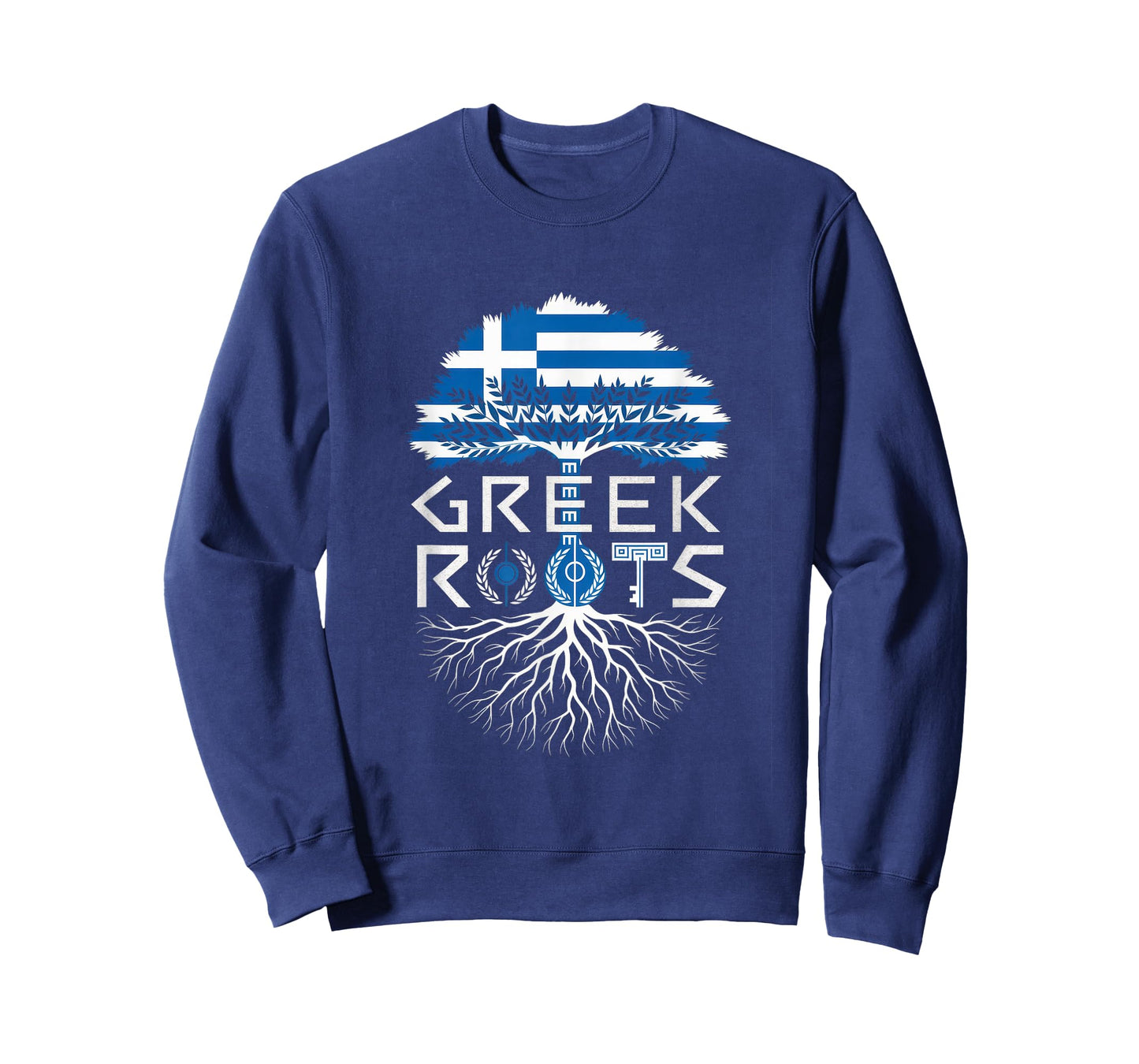 Greek Roots - Greece Flag Colors Family Tree Souvenir T-Shirt