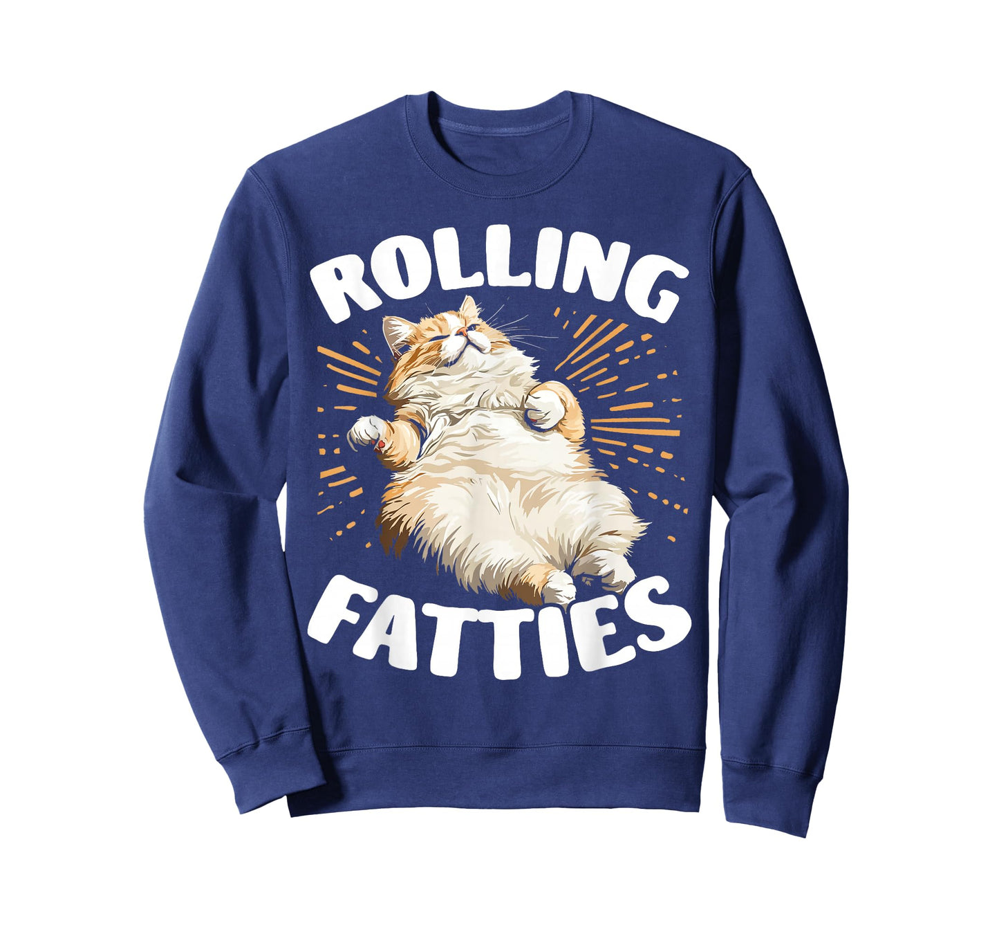 Rolling Fatties Graphic for Cat Lover Cute Cat T-Shirt