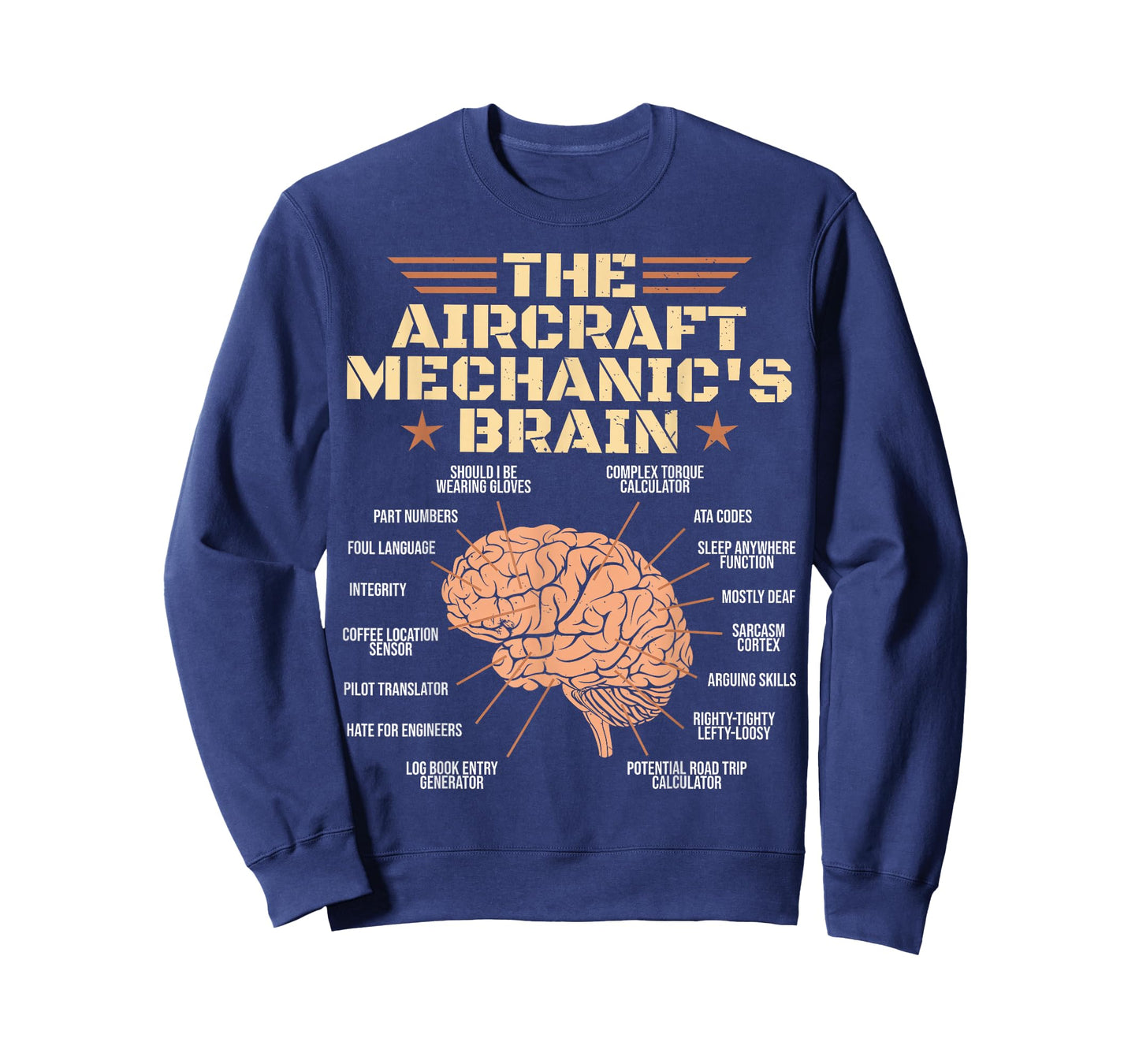 Aircraft Mechanics Brain Shirt Aviation T-Shirt
