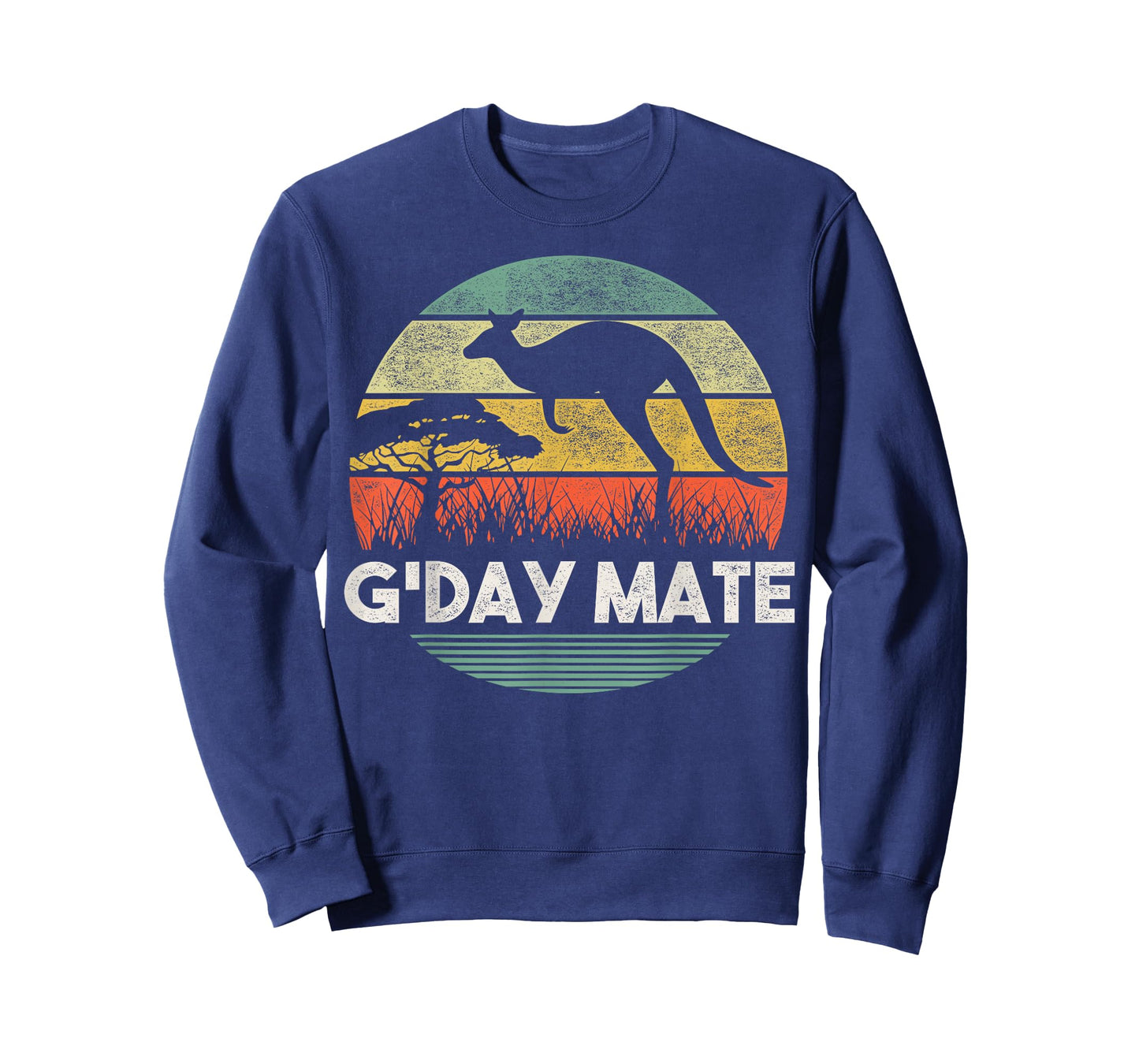 Australia G'Day Mate Shirt Funny Kangaroo Australian Vintage T-Shirt