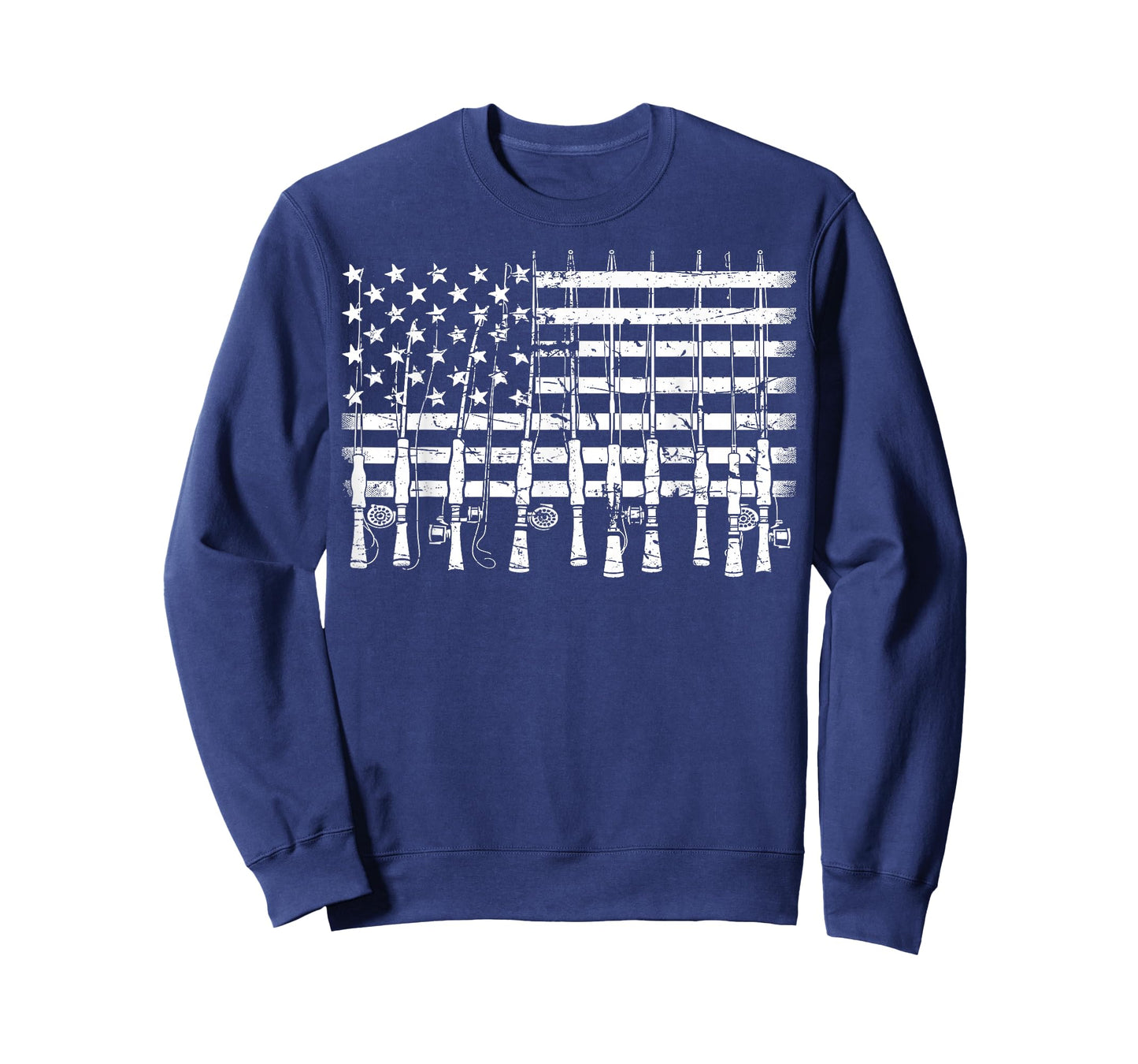 Fishing American Flag Fishing T-Shirt