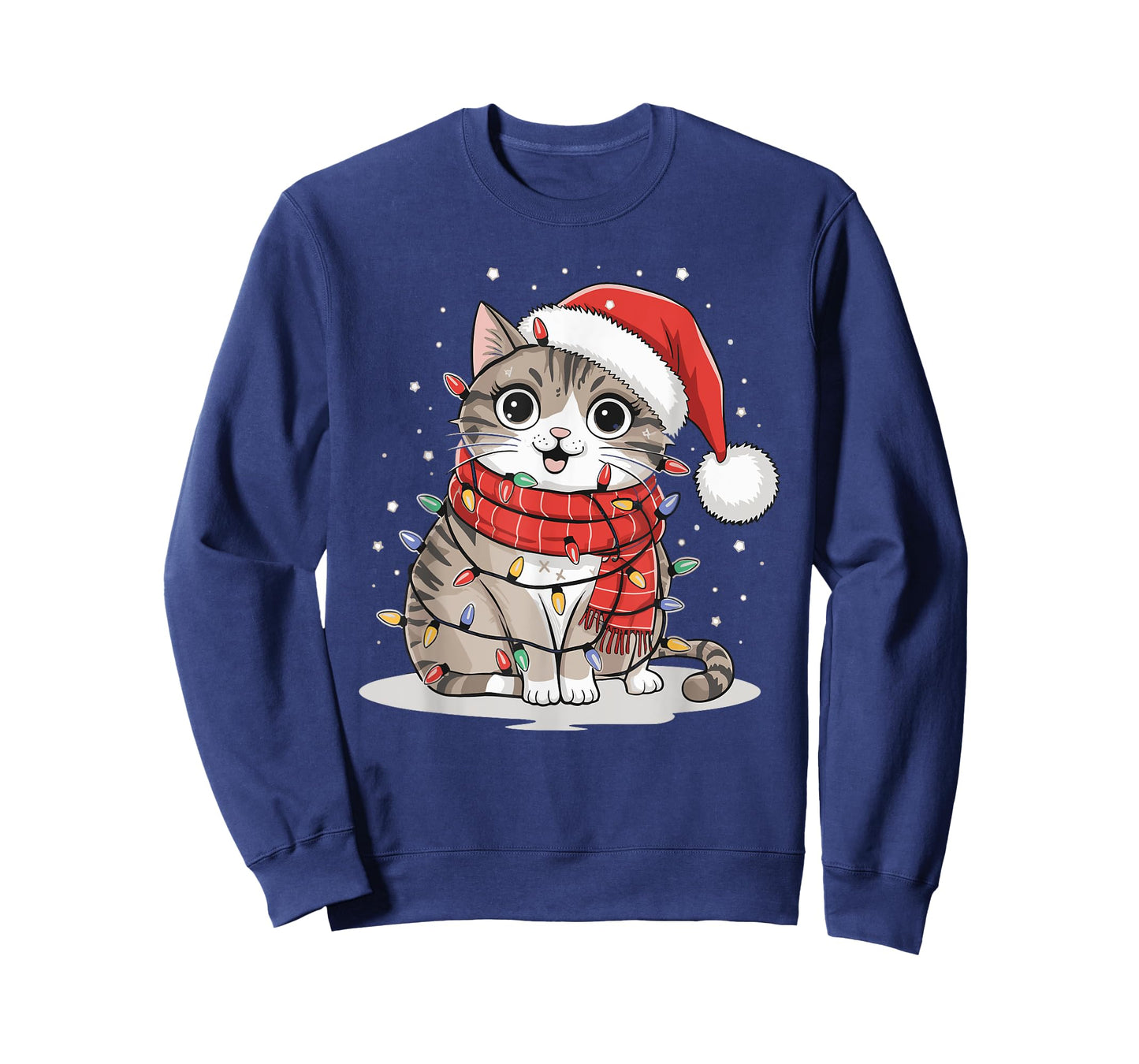 Cat Christmas Men Women Kids T-Shirt