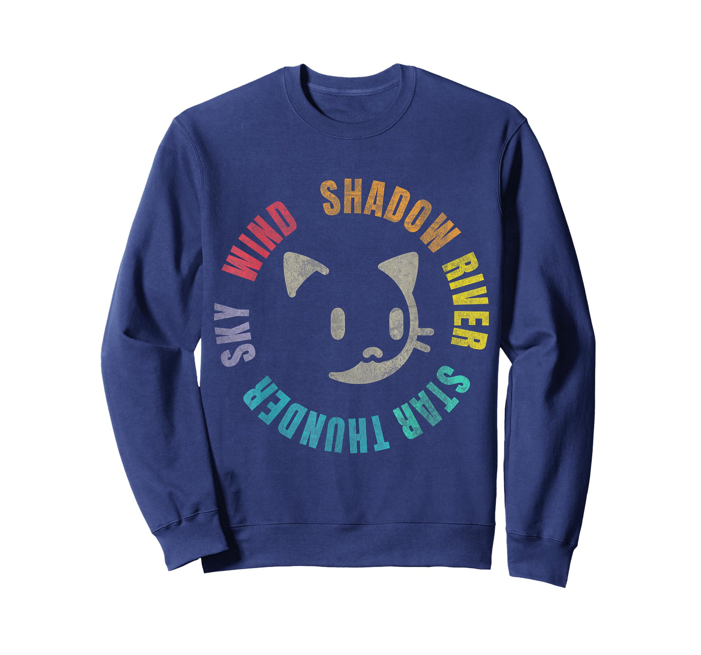 Funny Wind Shadow River Star Thunder Sky Cat Feline 2024 T-Shirt