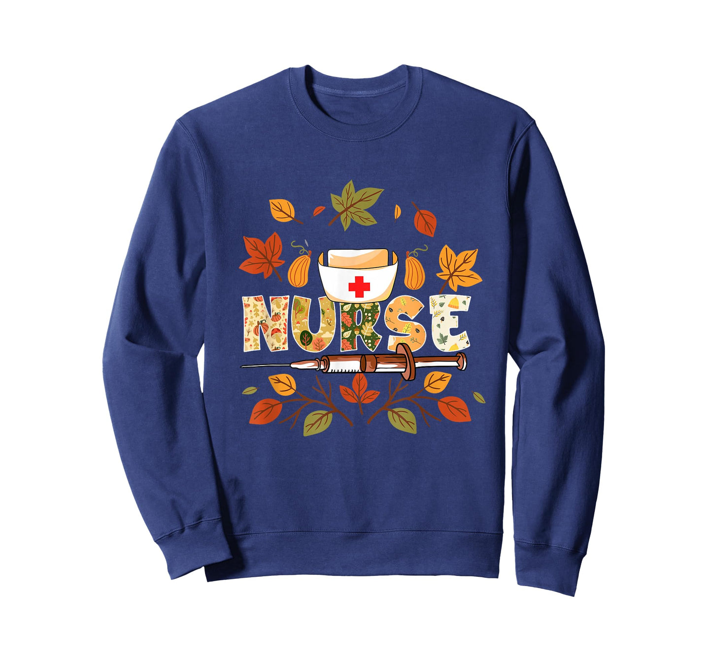 Autumn Fall Outfit Nurse Thankful Grateful Blessed T-Shirt