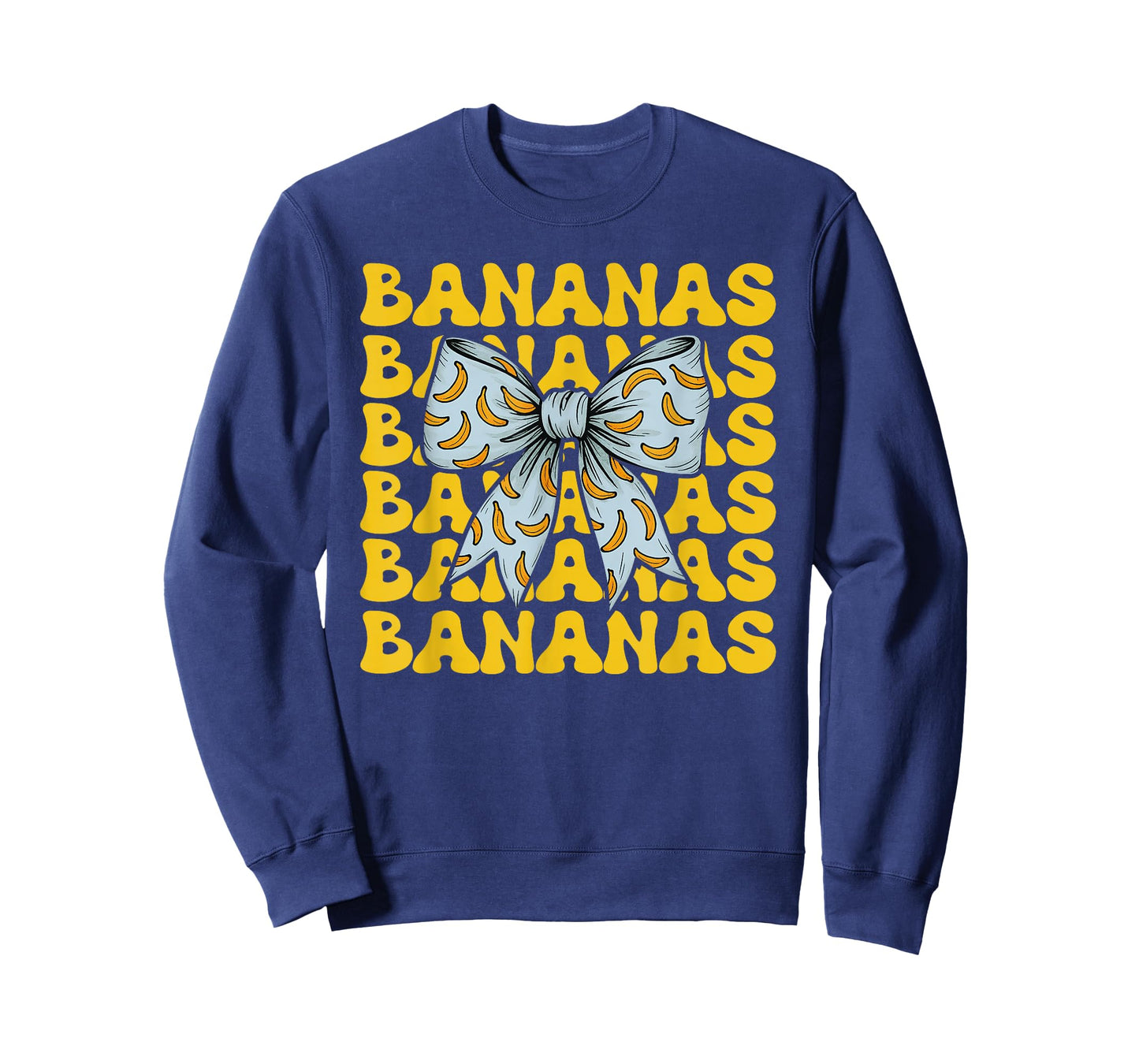 Retro Bananas Last Name Coquette Bow Women Girls Kids T-Shirt