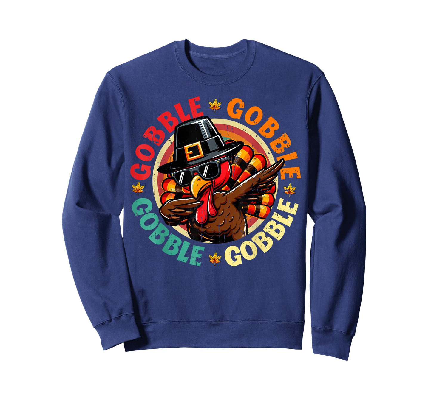 Thanksgiving Turkey Dabbing Gobble Funny Toddler Boys Kids T-Shirt